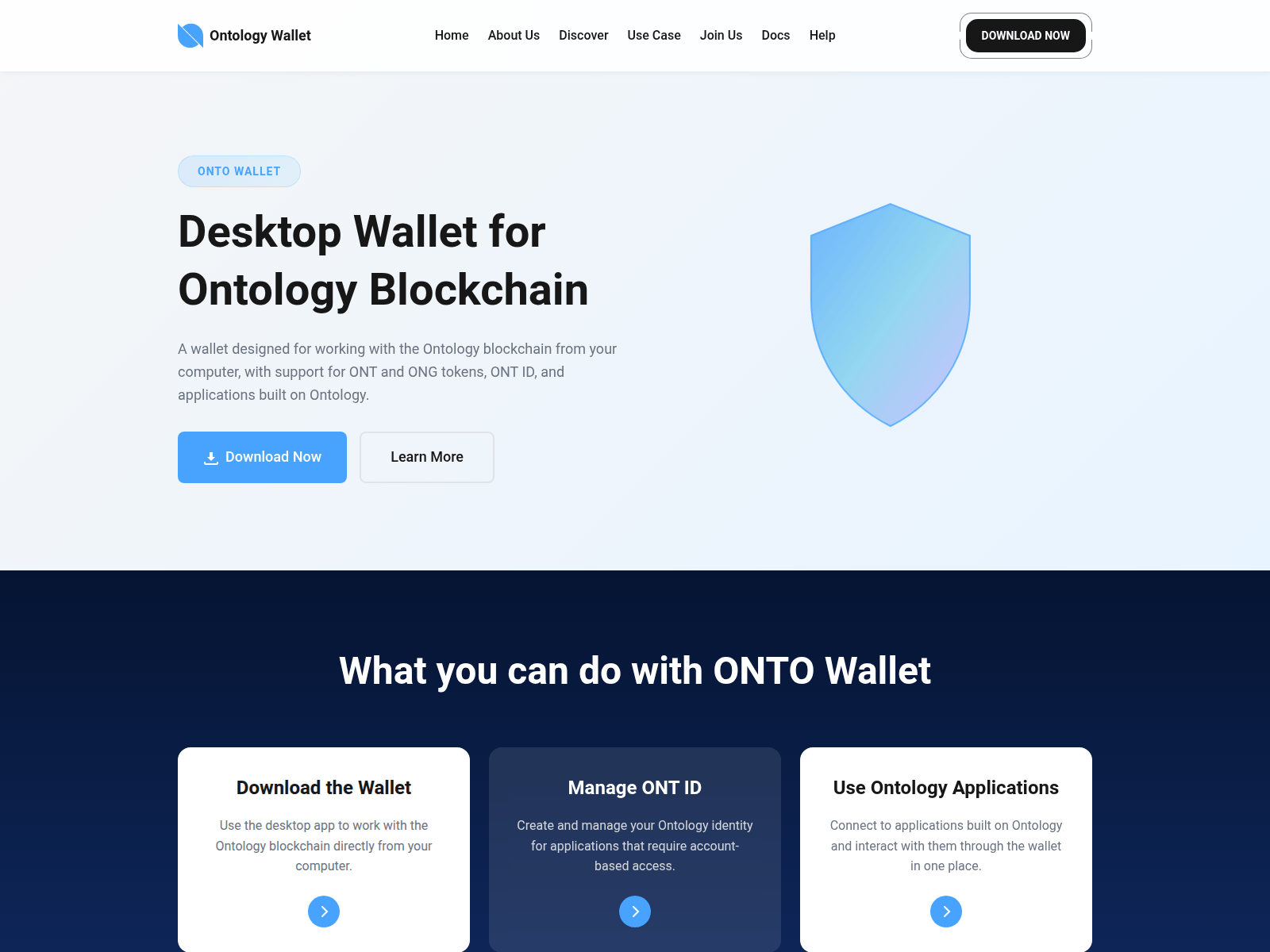 Screenshot of ontowallet.com