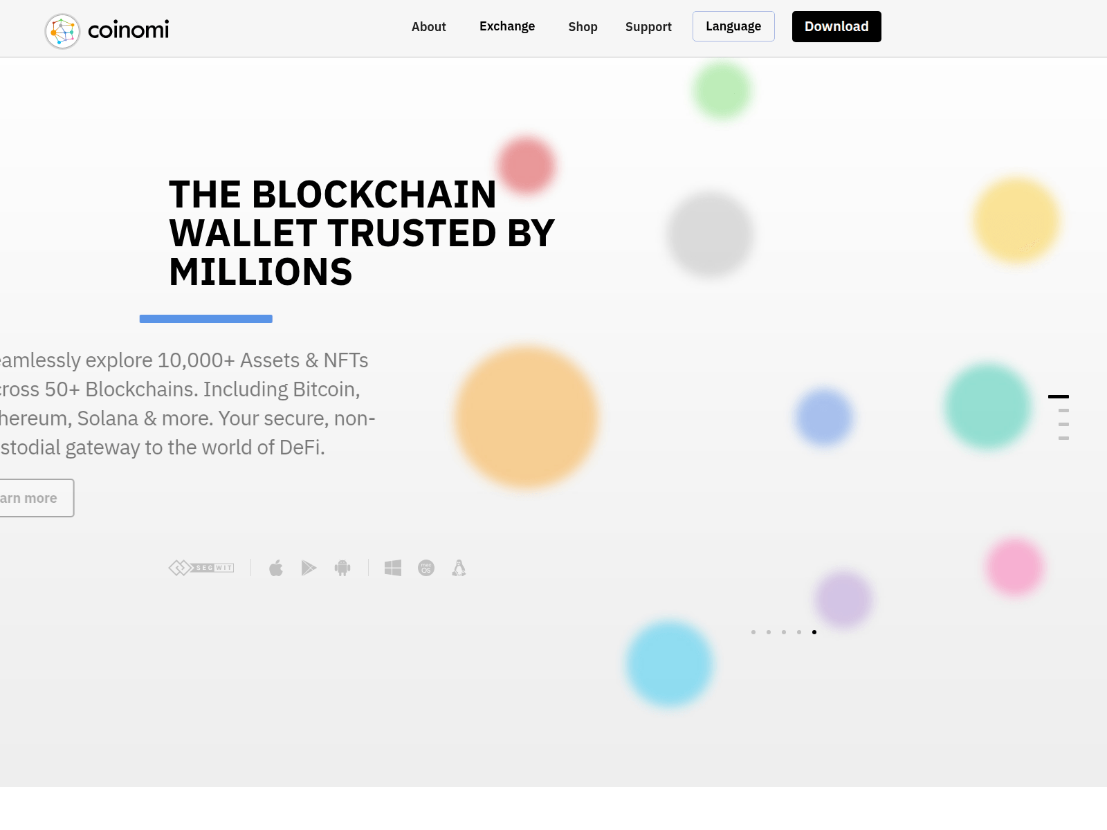 Screenshot of download-coinnomi.com