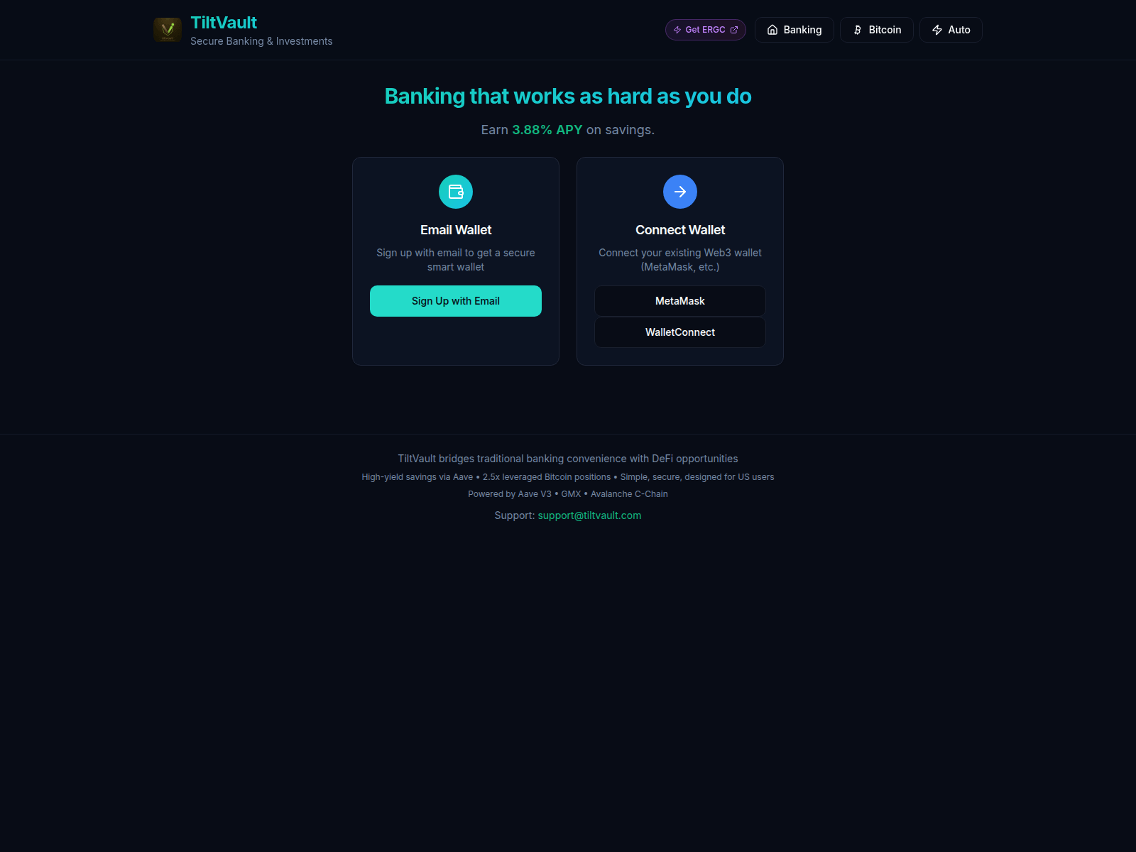 Screenshot of tiltvault.com