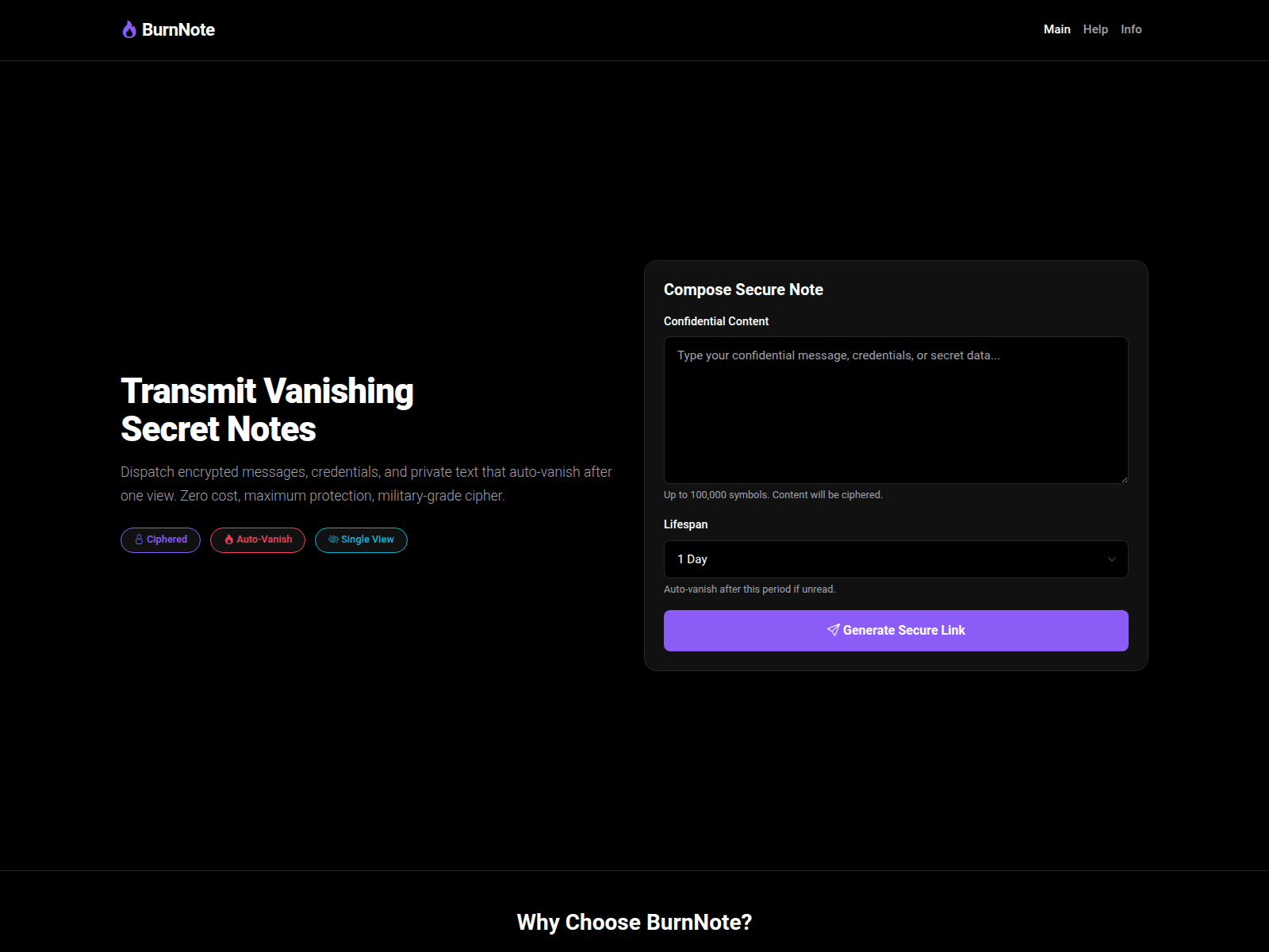 Screenshot of prvinote.cc