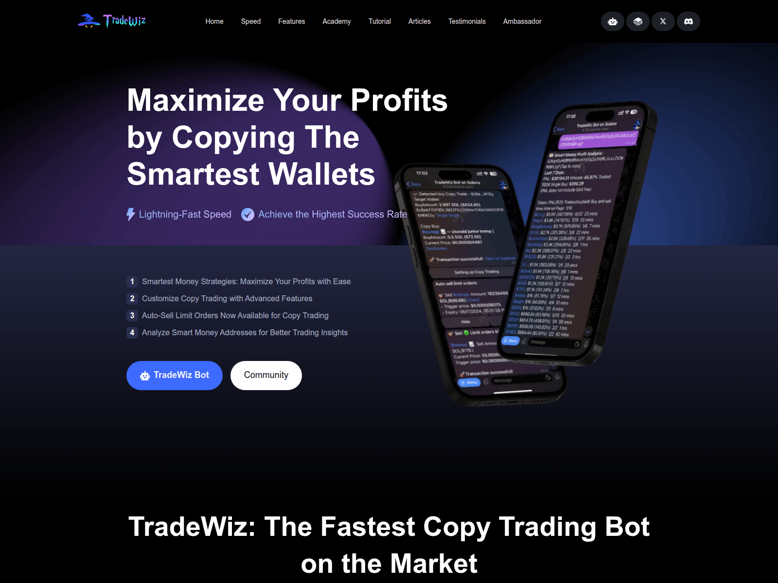 Screenshot of www.fastradewiz.com