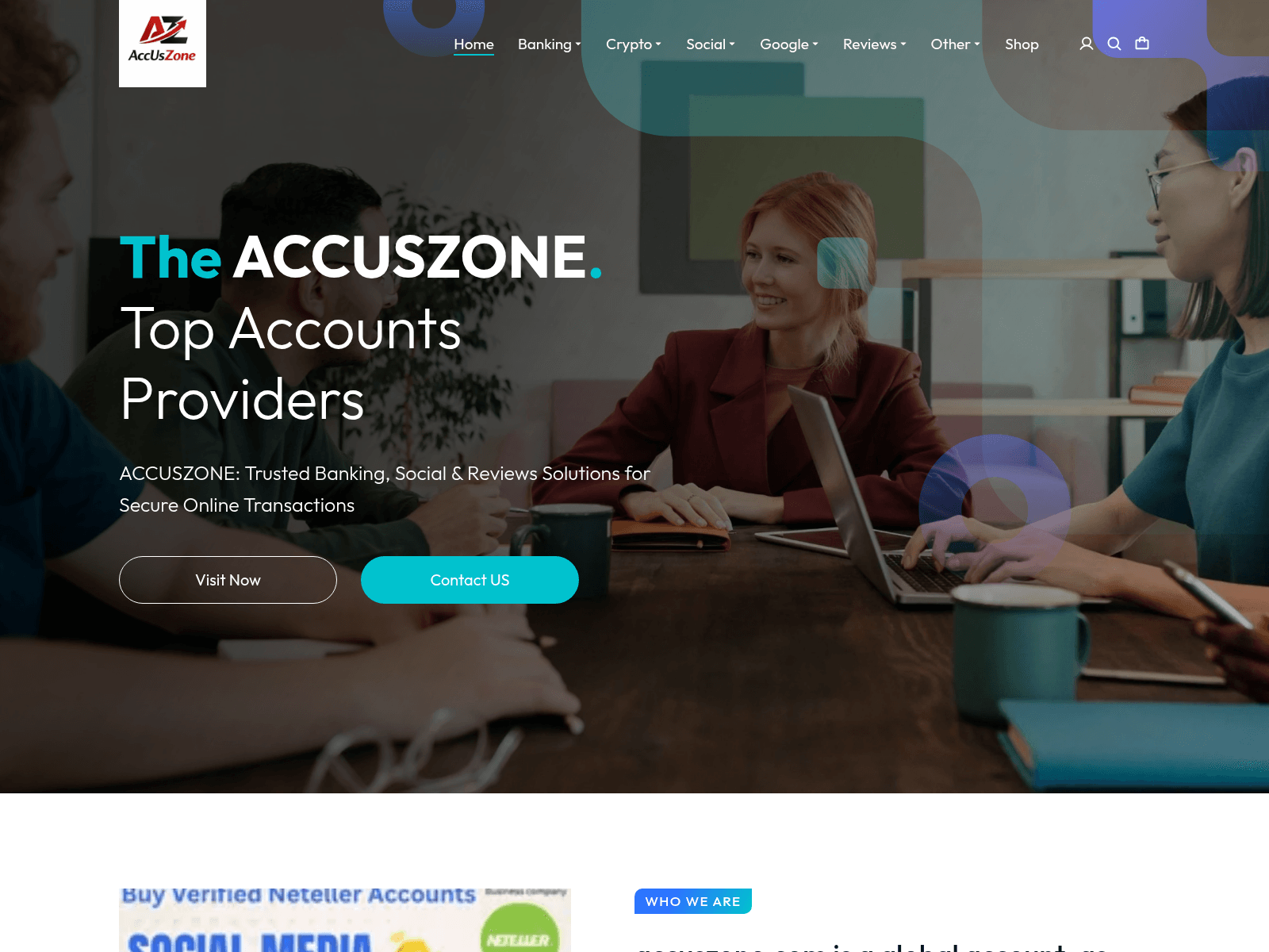 Screenshot of accuszone.com