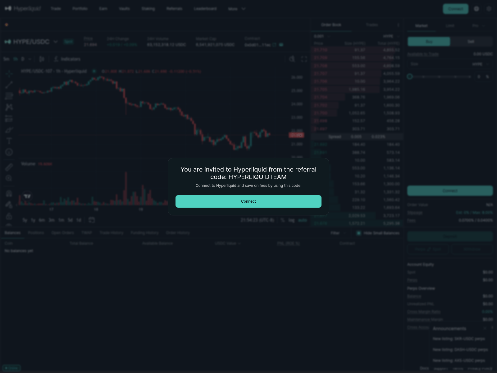Screenshot of byperliquid.xyz