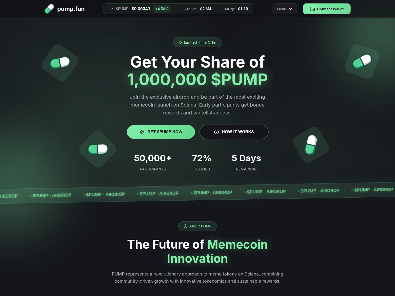 Screenshot of pumpsfun.link