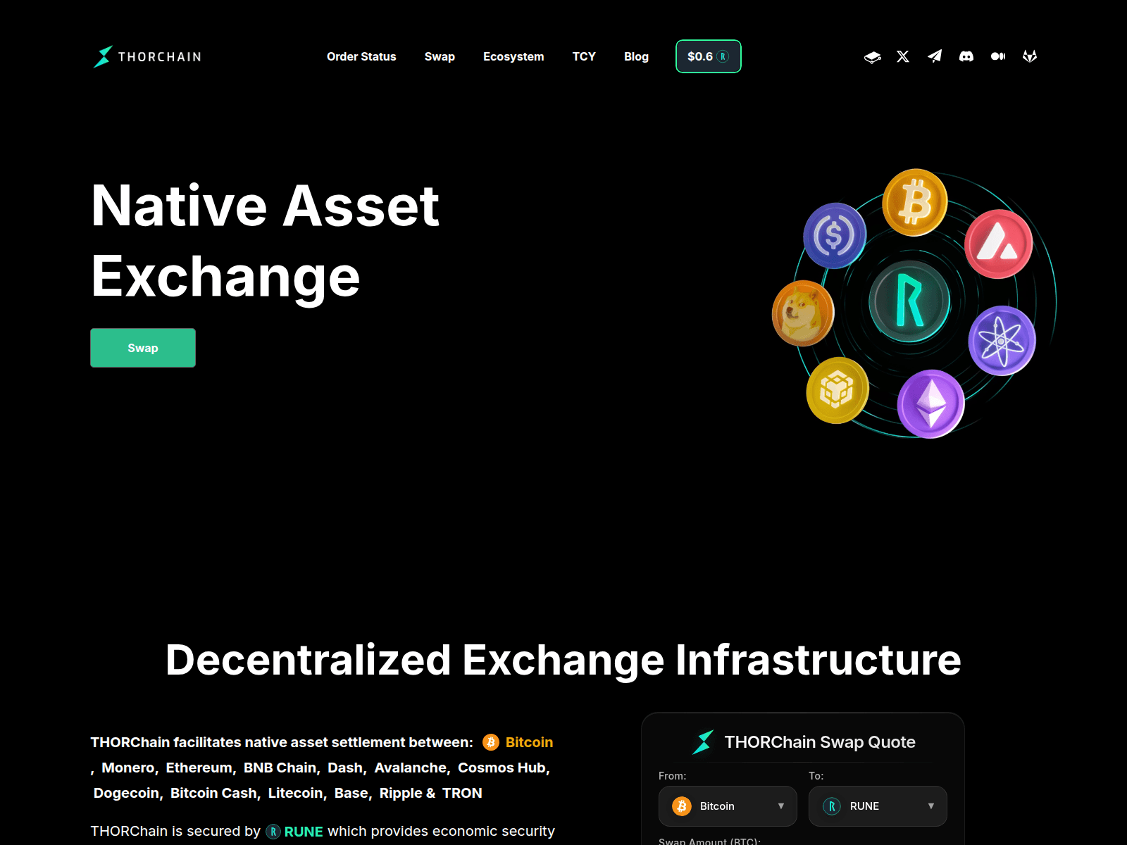 Screenshot of thorchaim.org