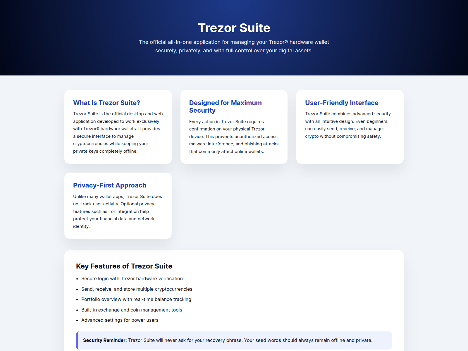 Screenshot of starti.ghost.io/suite