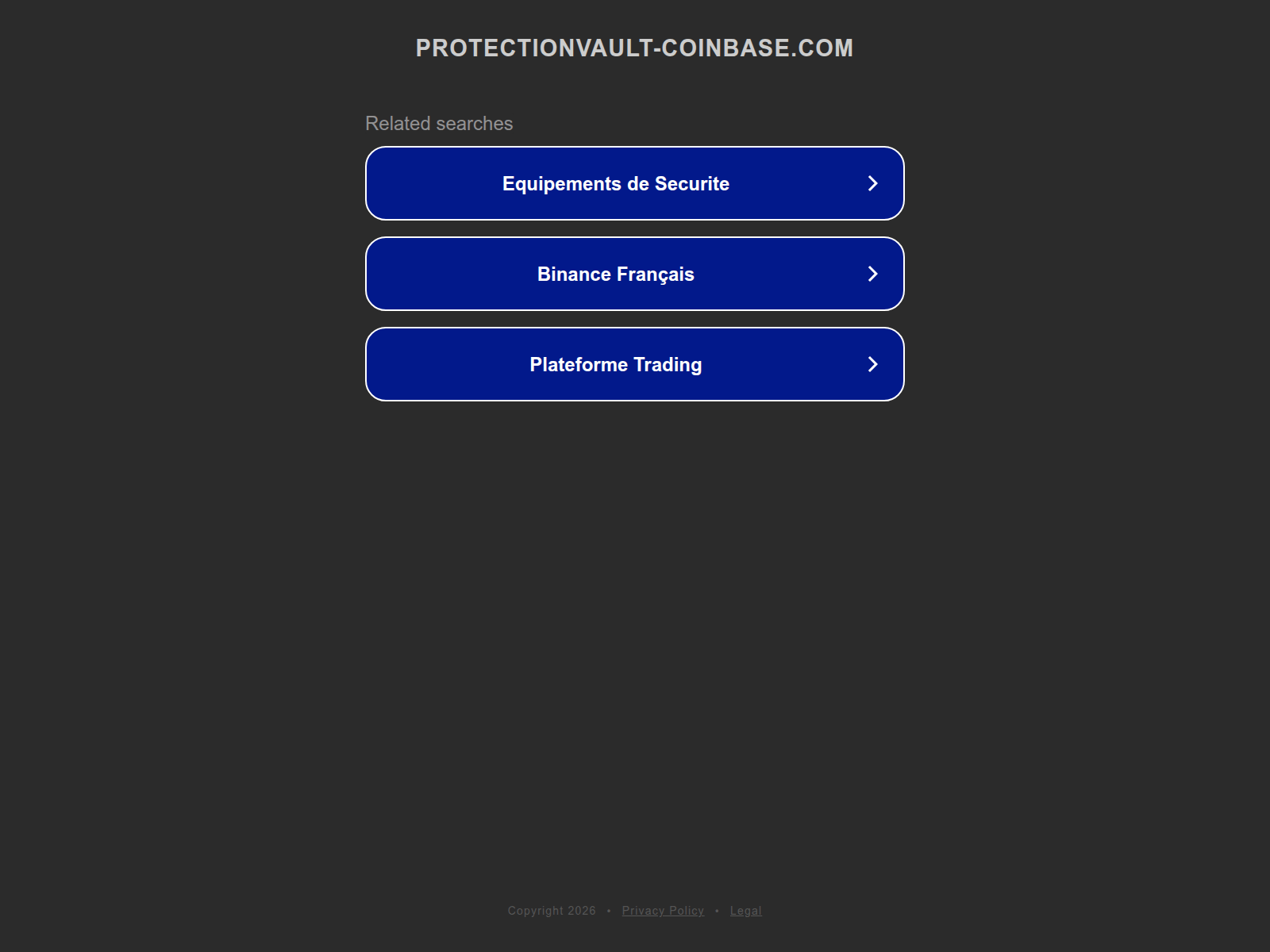 Screenshot of protectionvault-coinbase.com