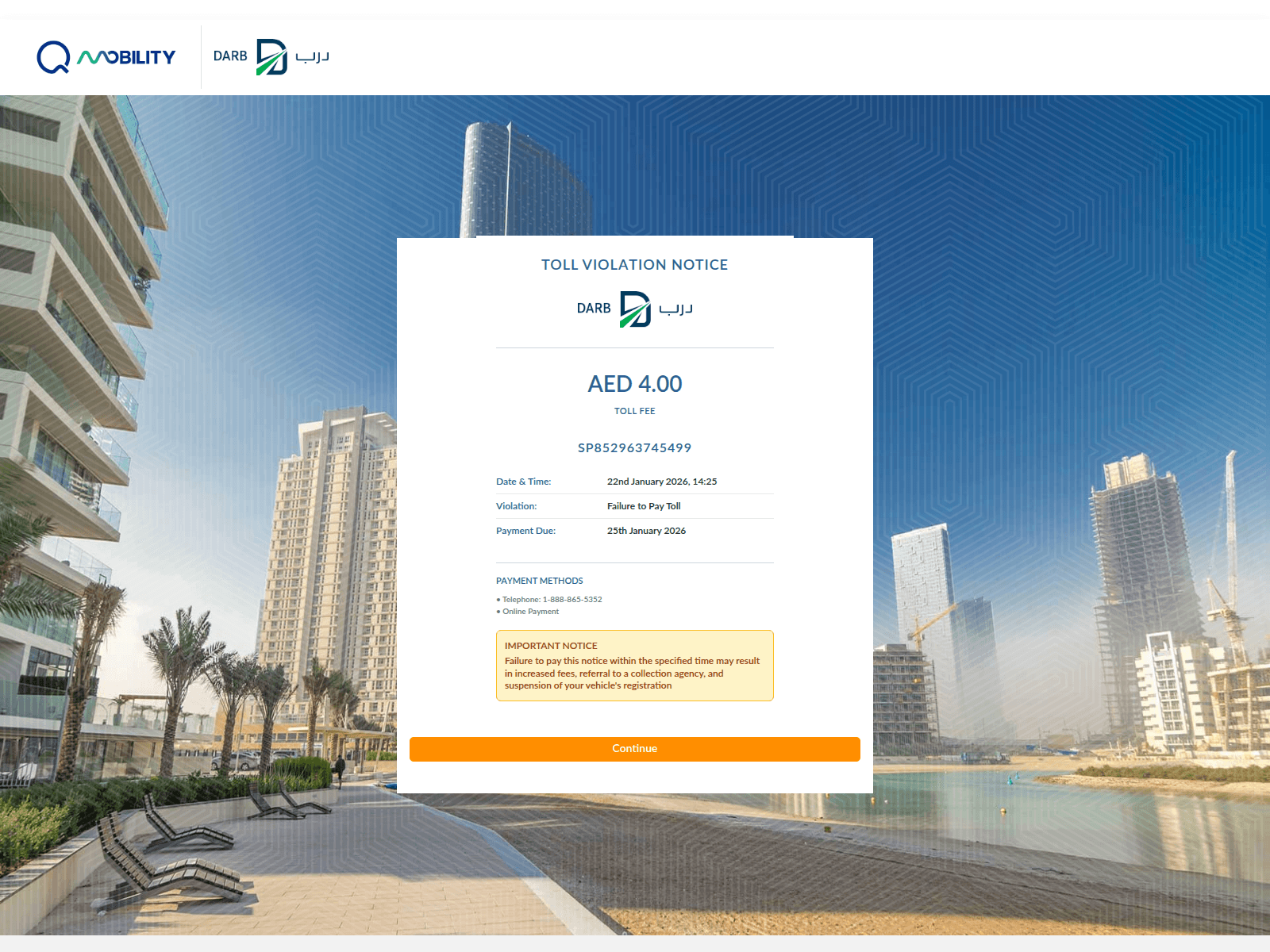 Screenshot of darb.qmobilitcxt.com