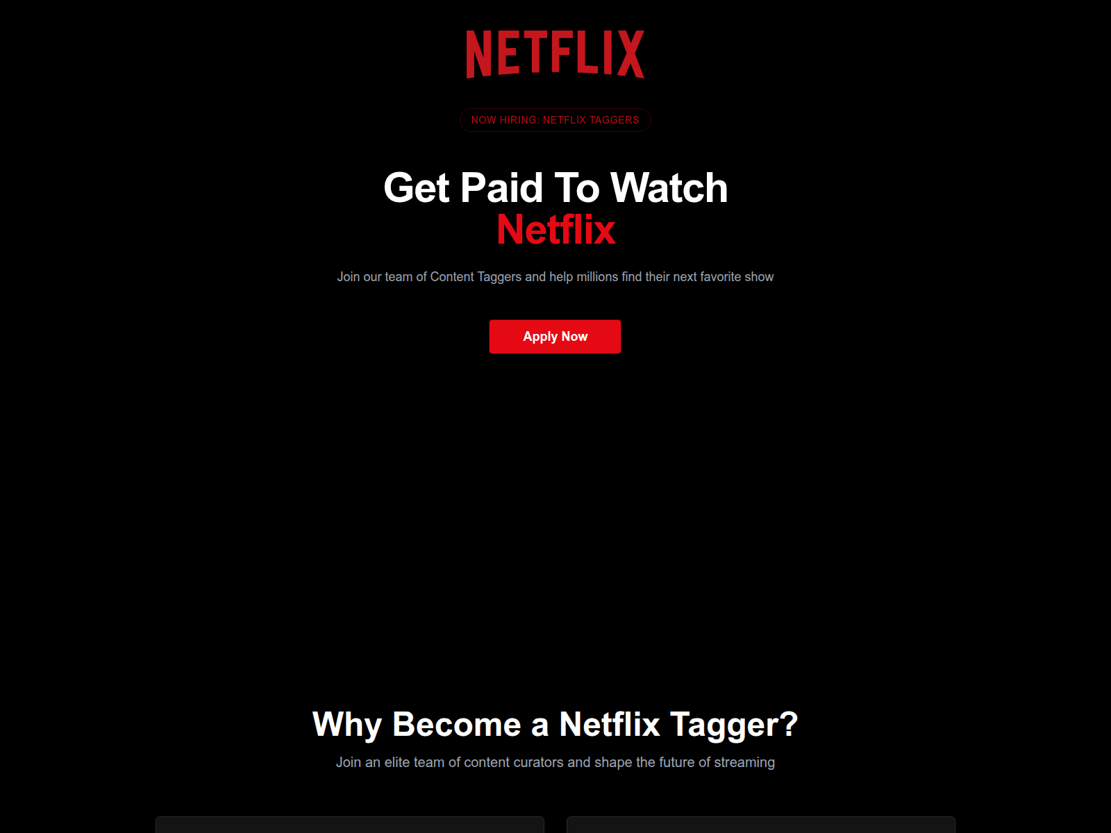 Screenshot of bingejobs.com