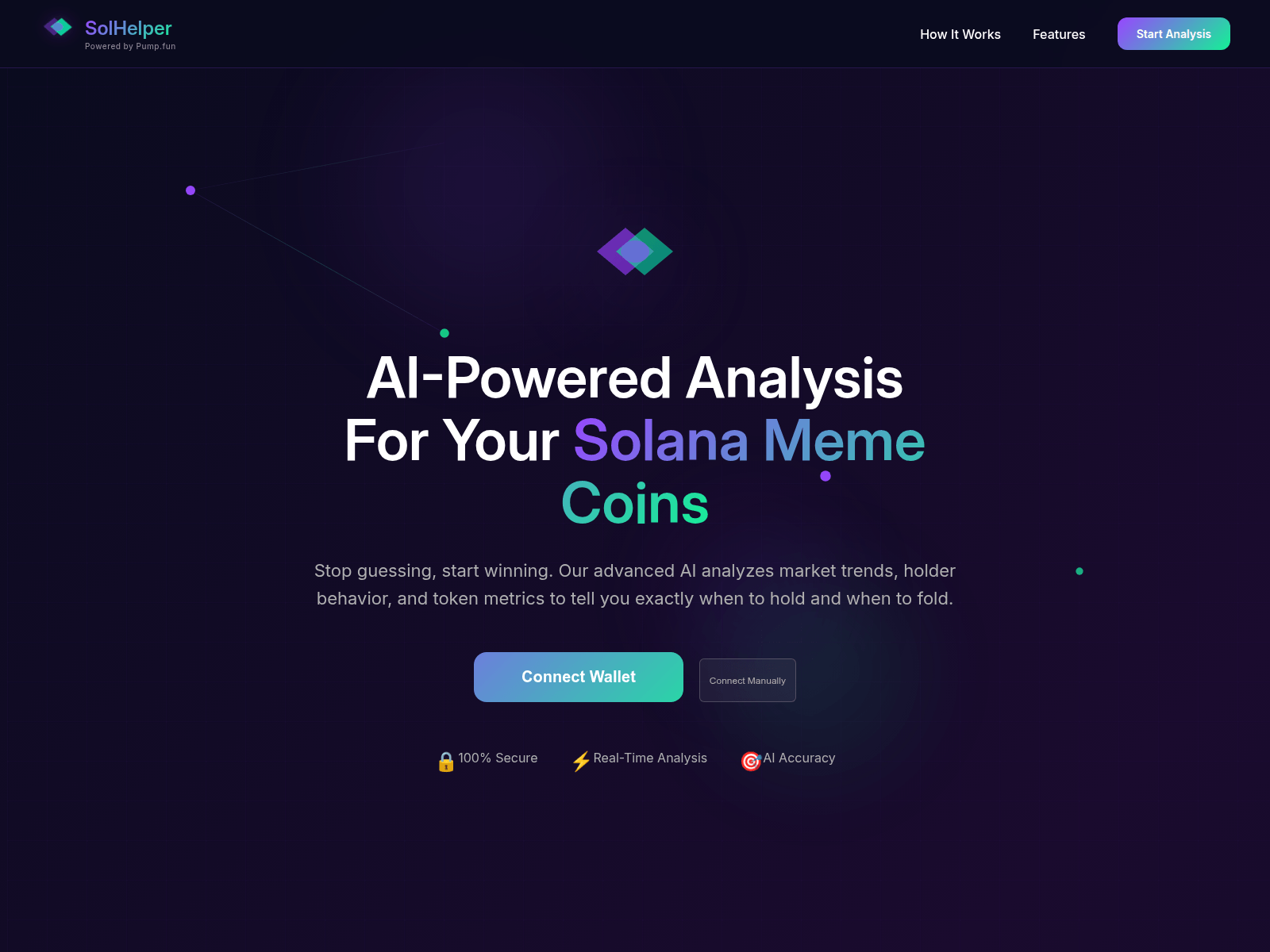 Screenshot of solhelper.xyz
