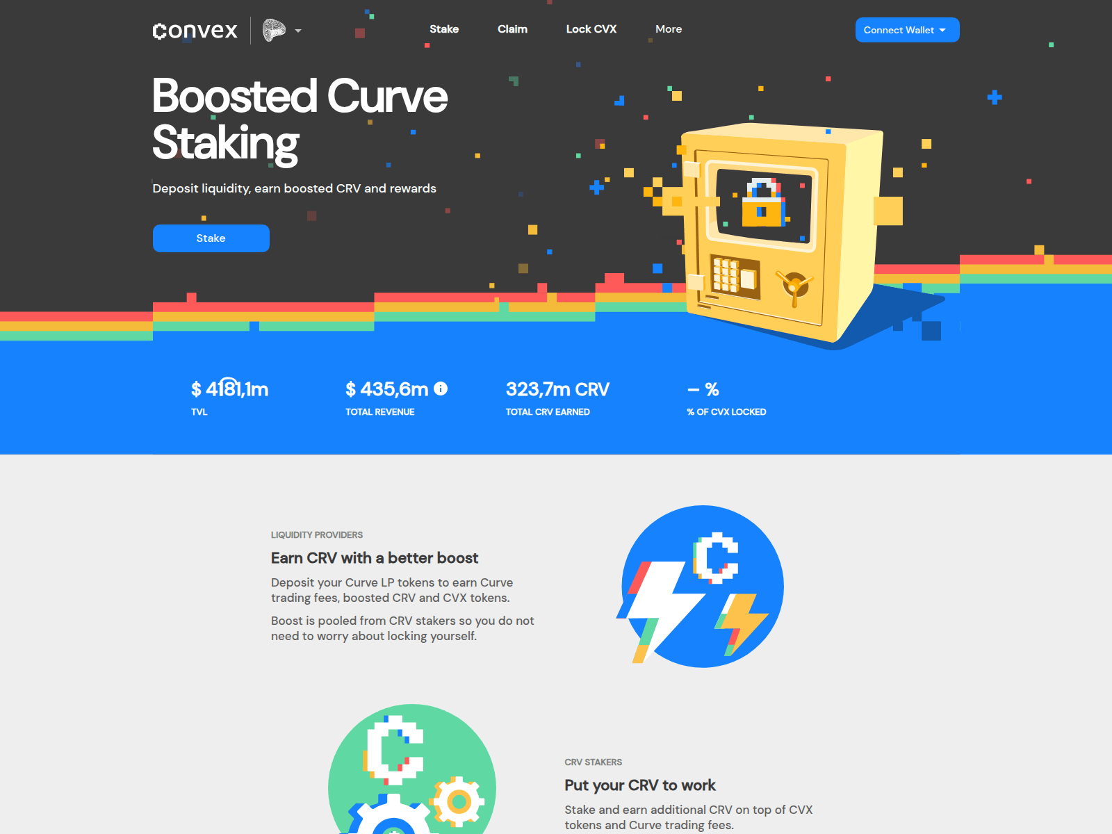 Screenshot of staking-convexfinance.com