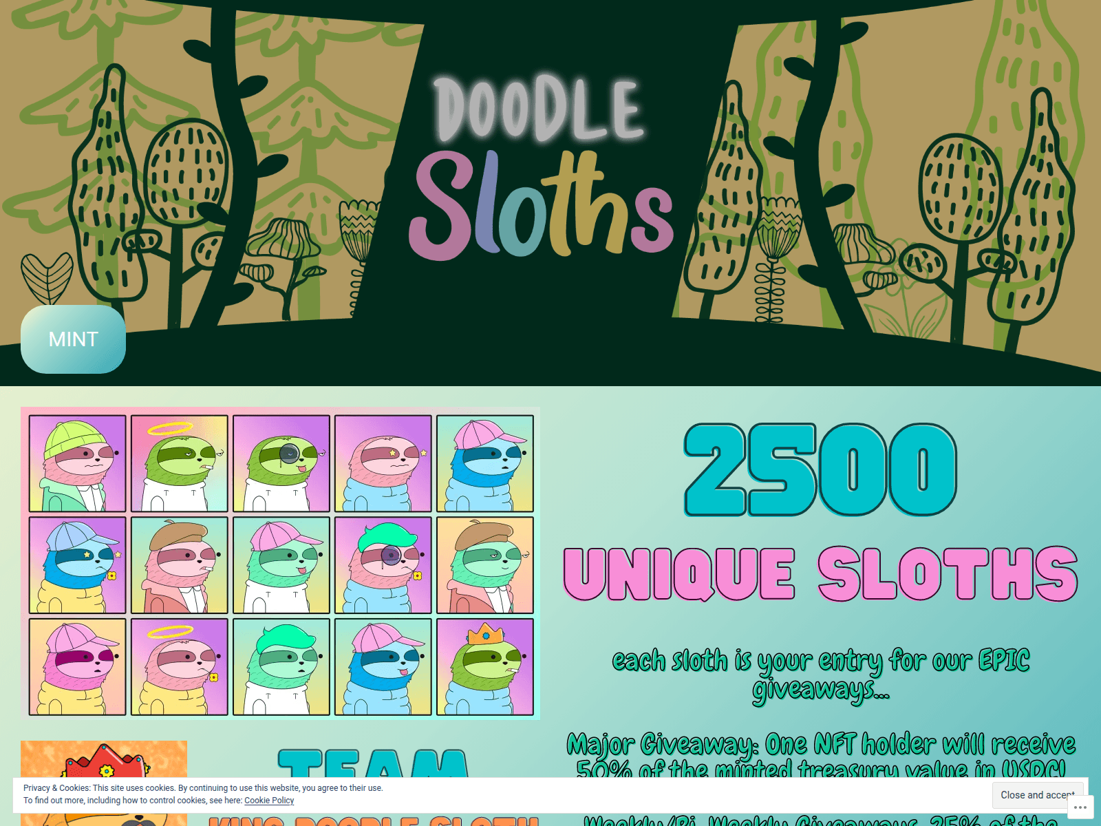 Screenshot of research.doodleslothsnft.xyz