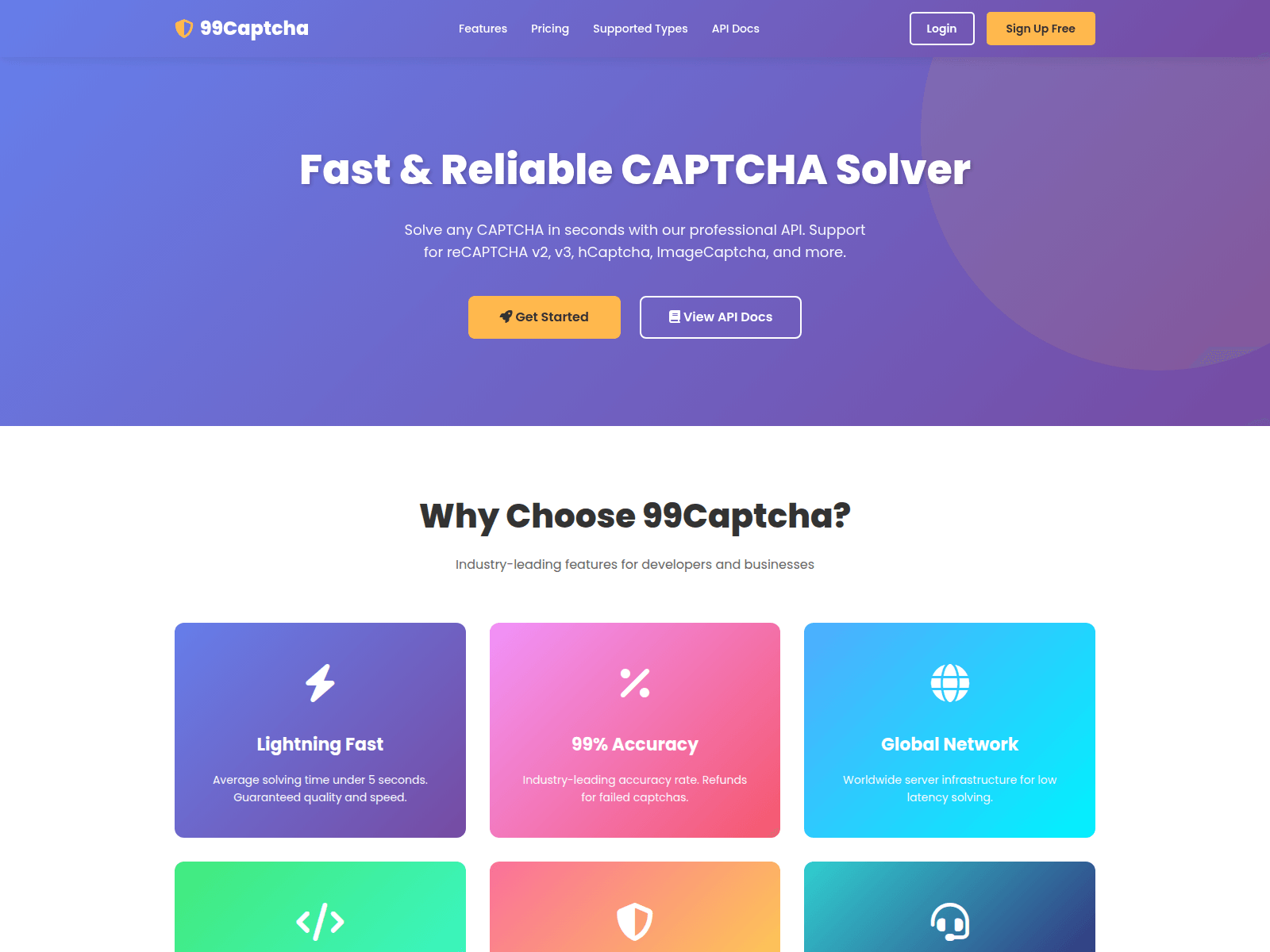 Screenshot of 99captcha.online
