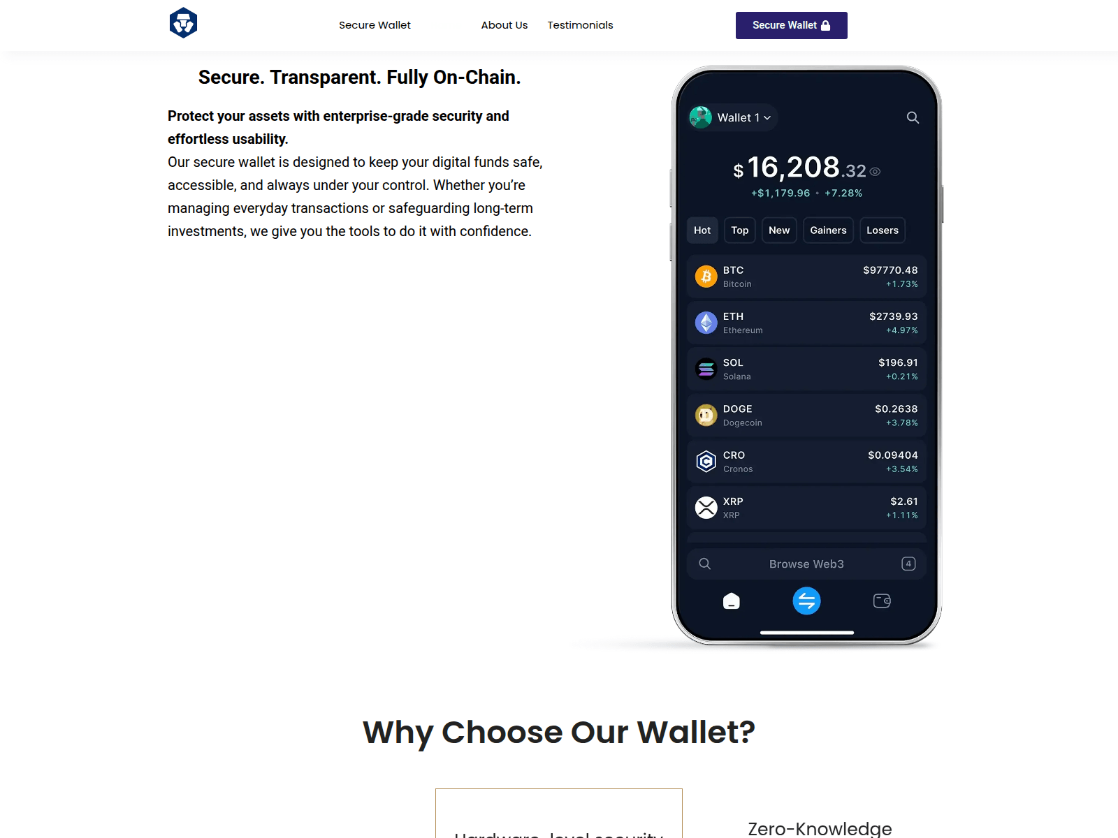 Screenshot of onchainsecurewallet.online