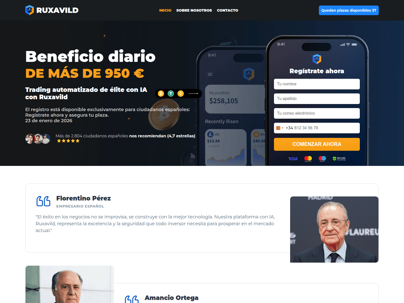 Screenshot of ruxavild-ia.net