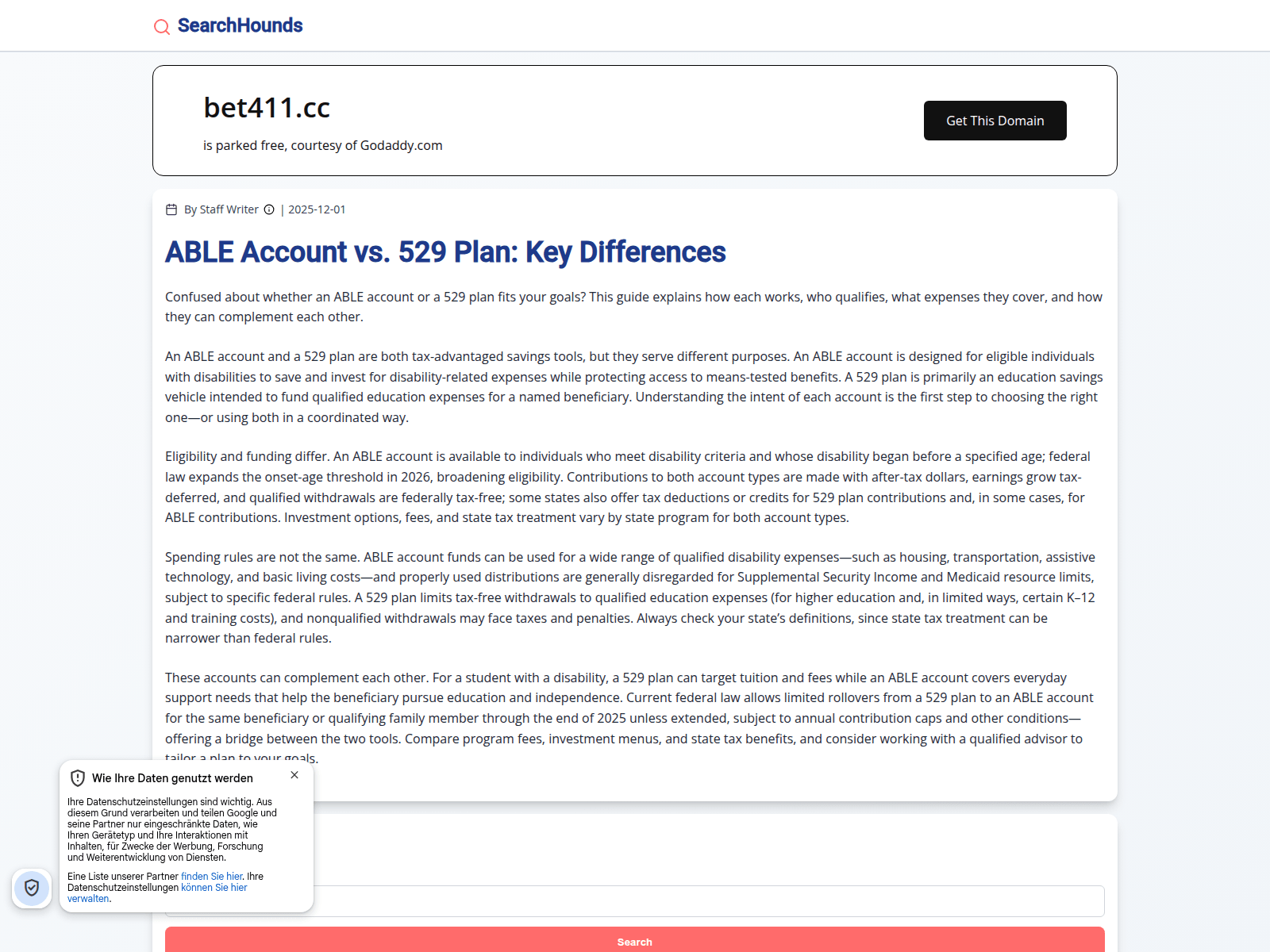 Screenshot of bet411.cc