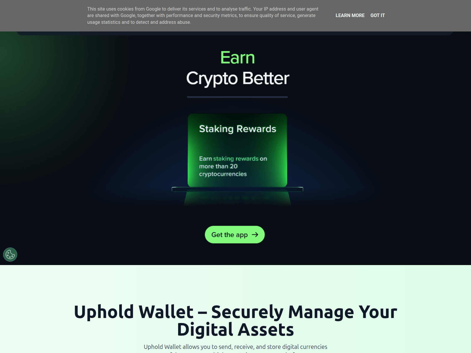 Screenshot of docs-uphold-wallet.blogspot.co.at