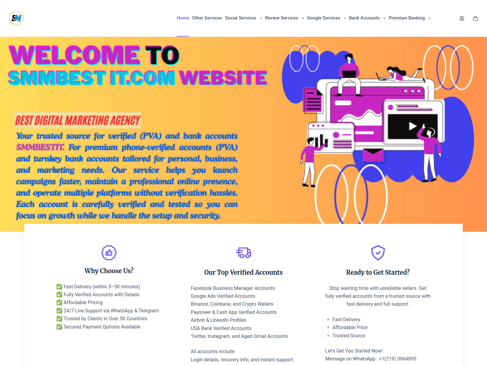 Screenshot of smmbestit.com
