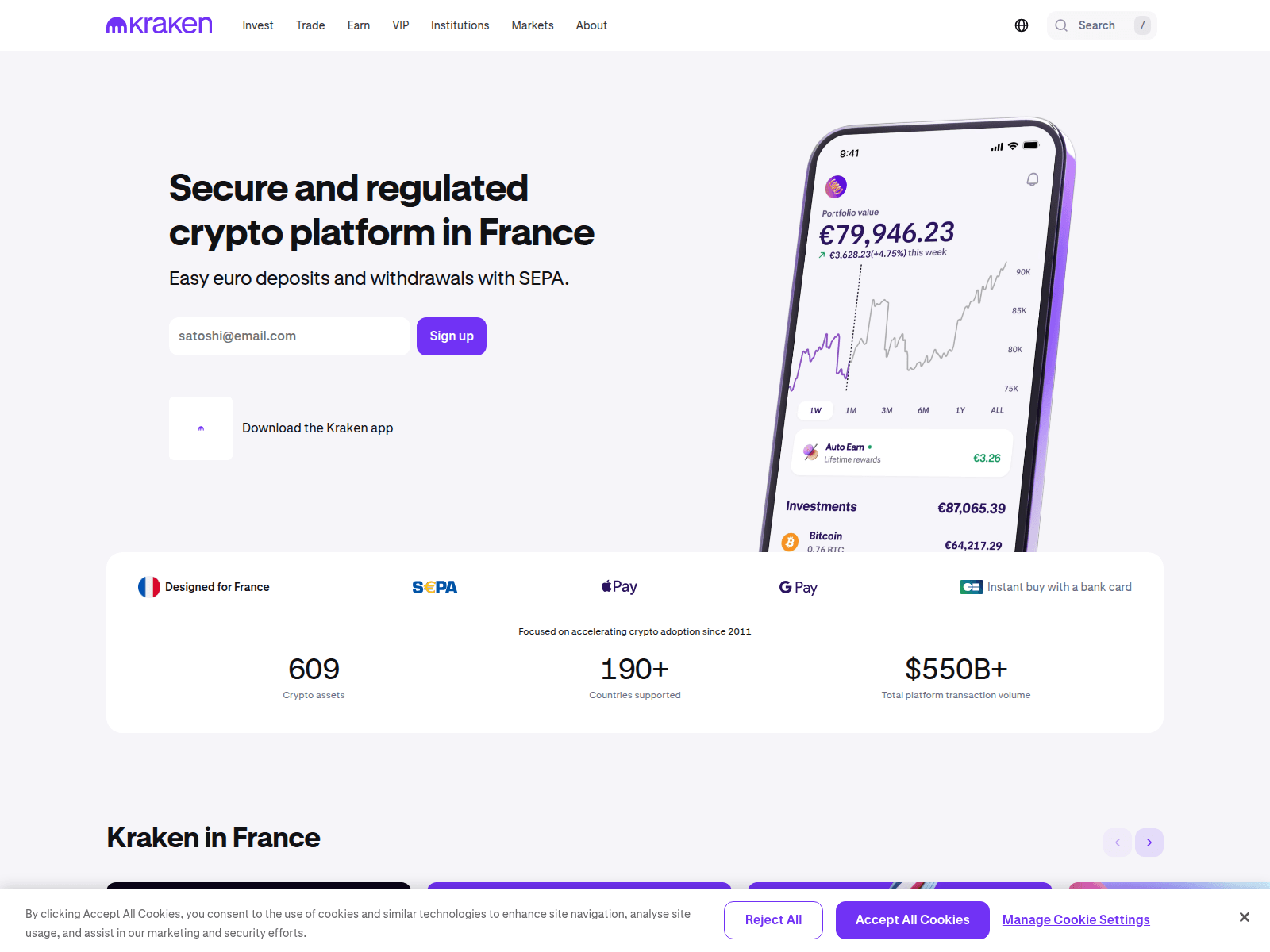 Screenshot of customersupport-kraken.com