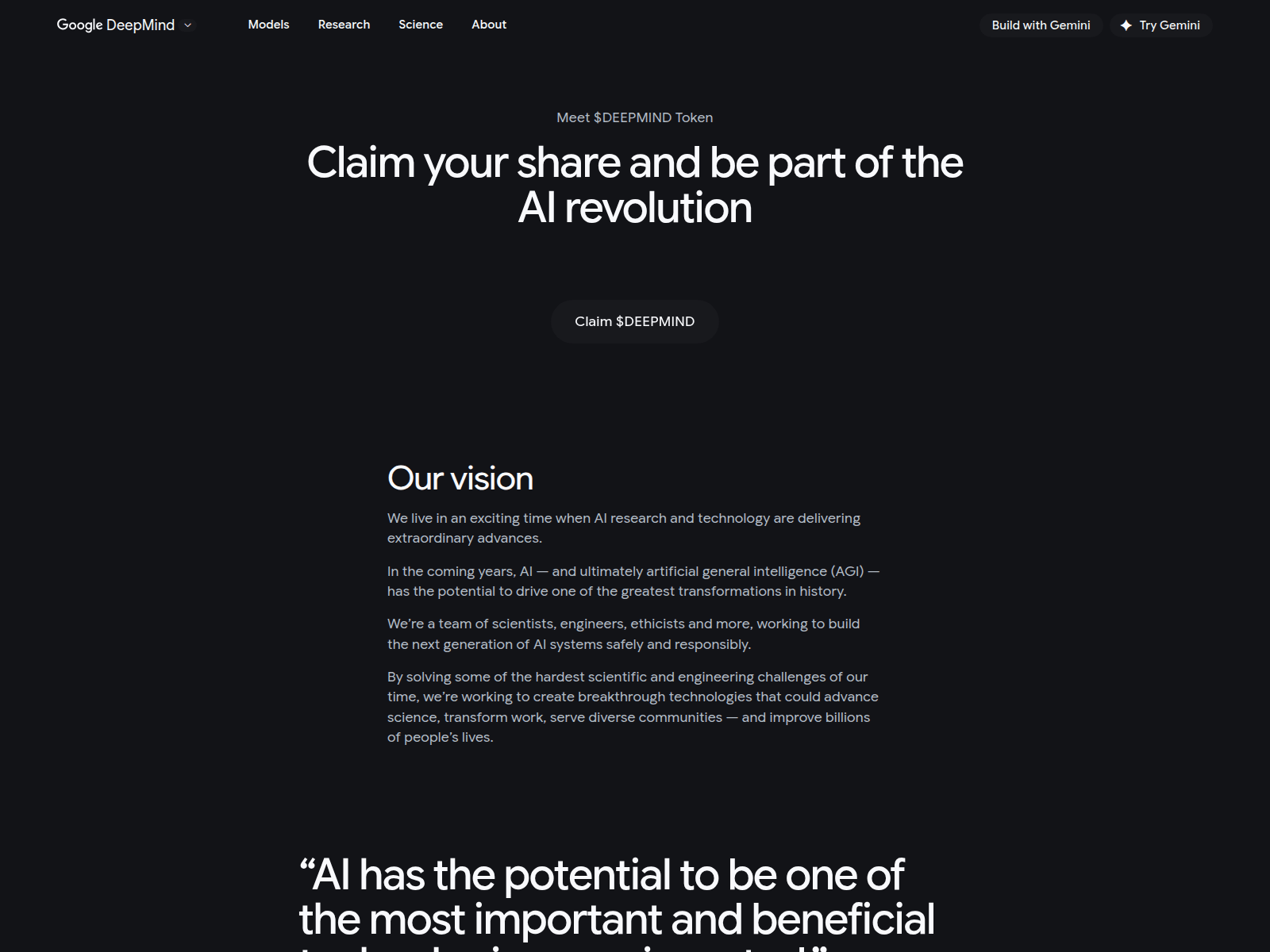 Screenshot of claim-deepmind.com