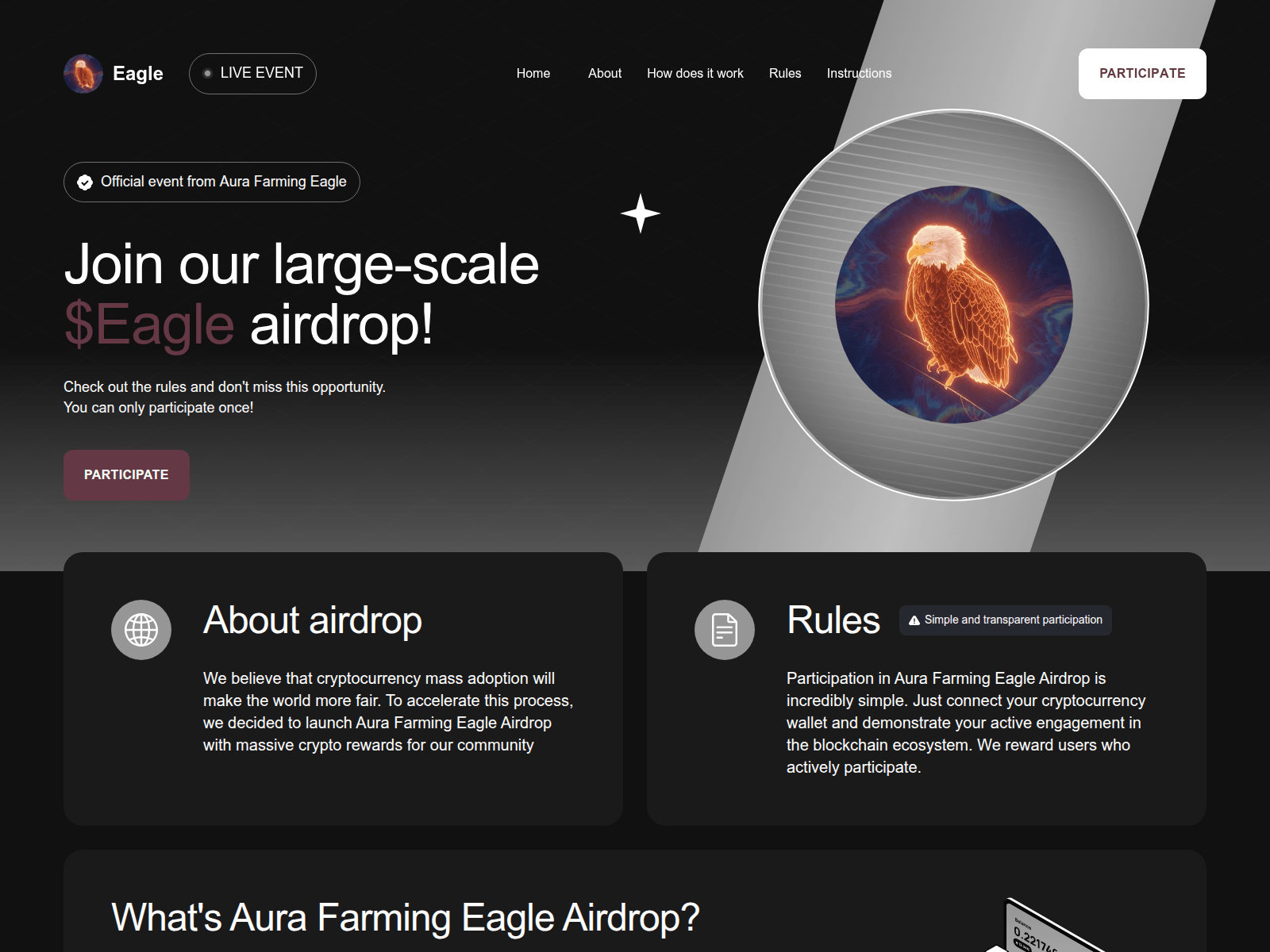 Screenshot of register-eagle.fun