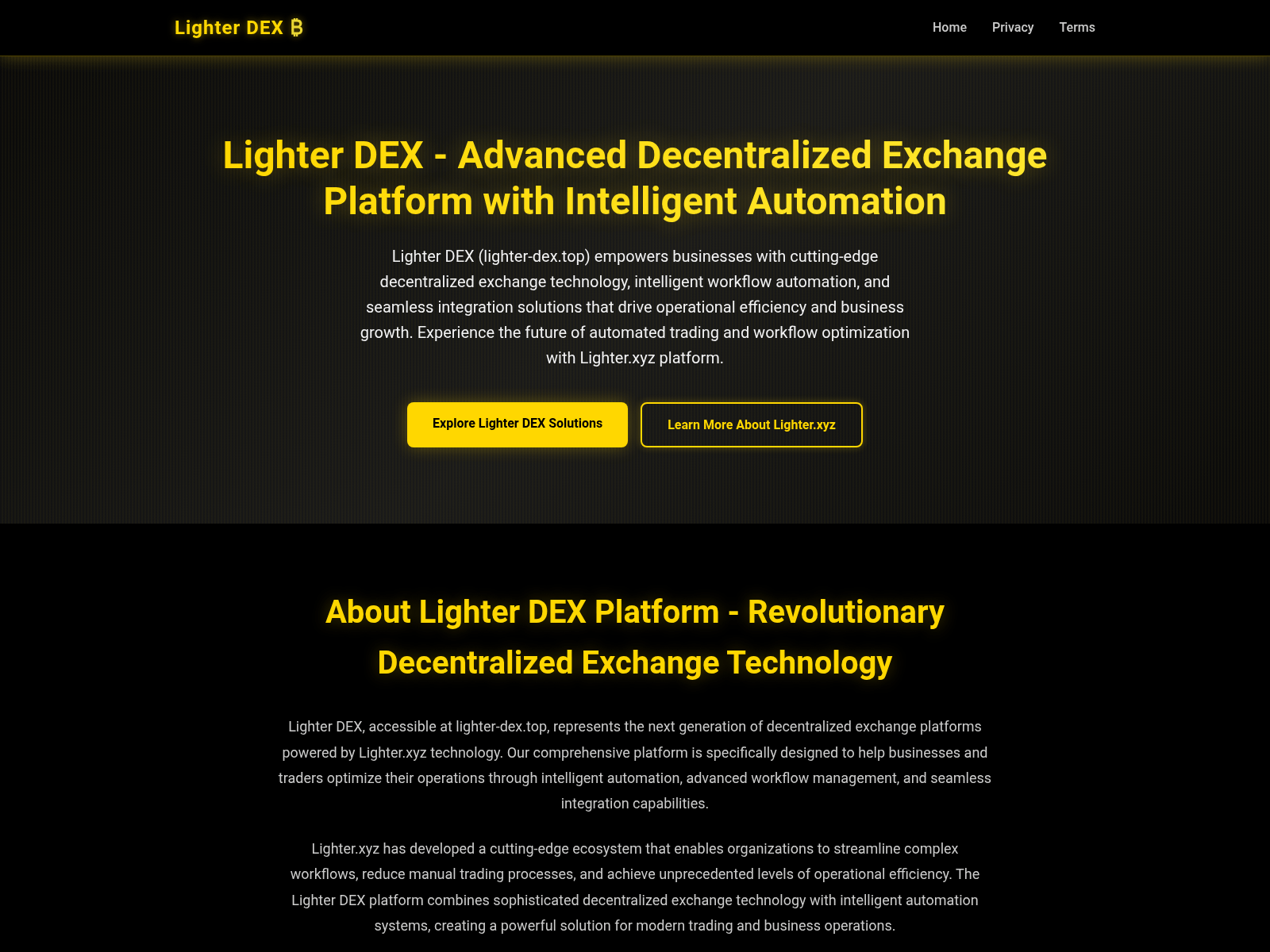 Screenshot of lighter-dex.top