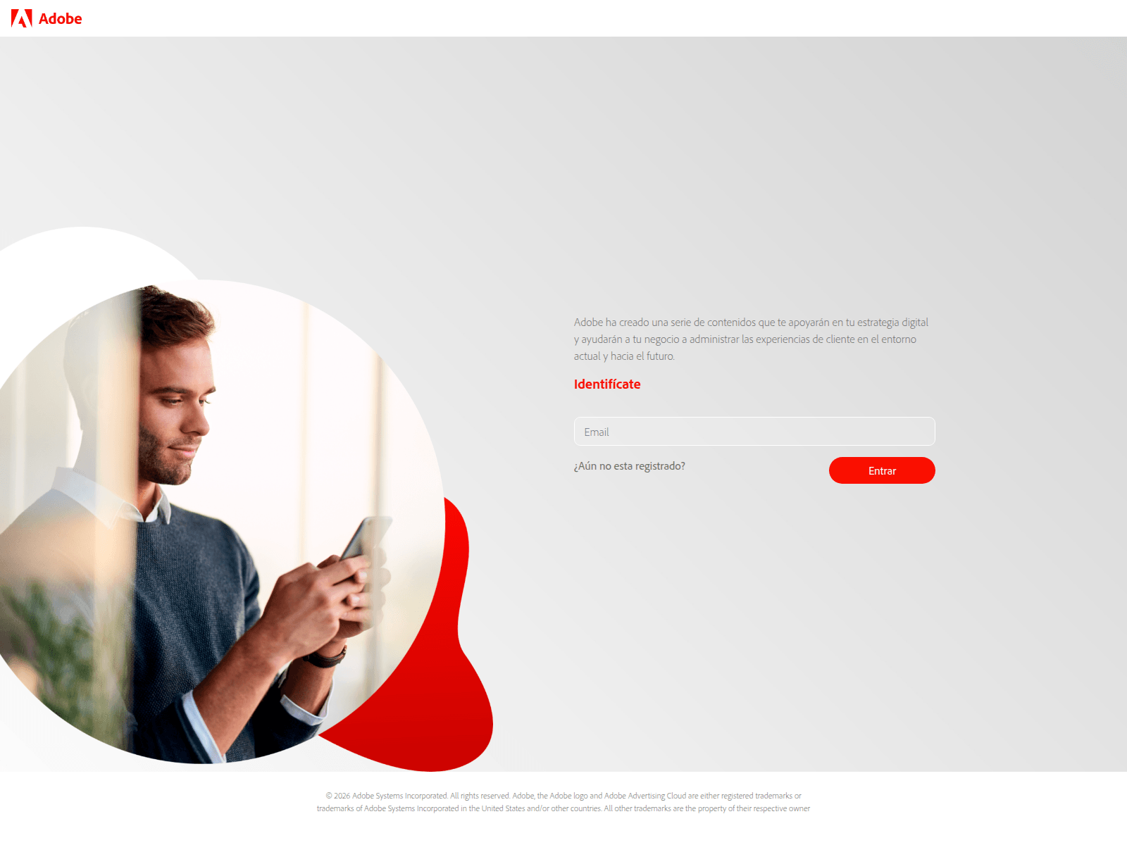 Screenshot of recursos.adobeexperience.com.br