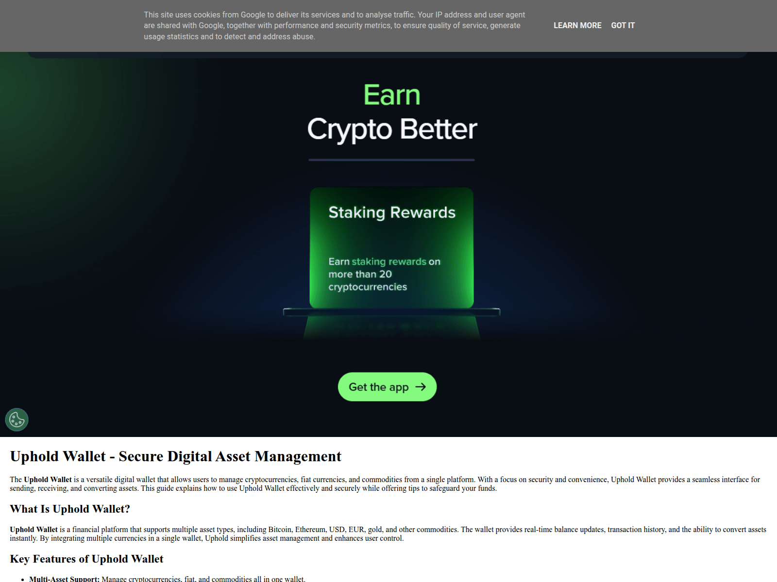 Screenshot of uphold-wallet-io.blogspot.si