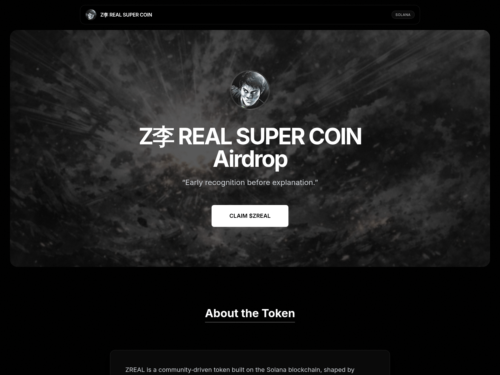 Screenshot of zrealcoin.com