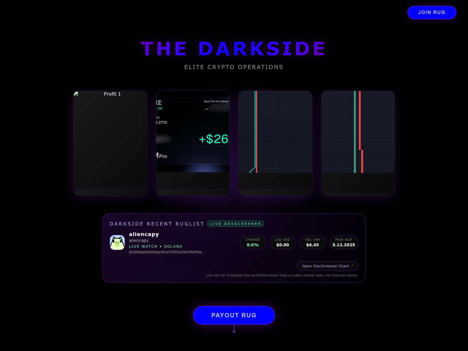 Screenshot of joindarkside.pro