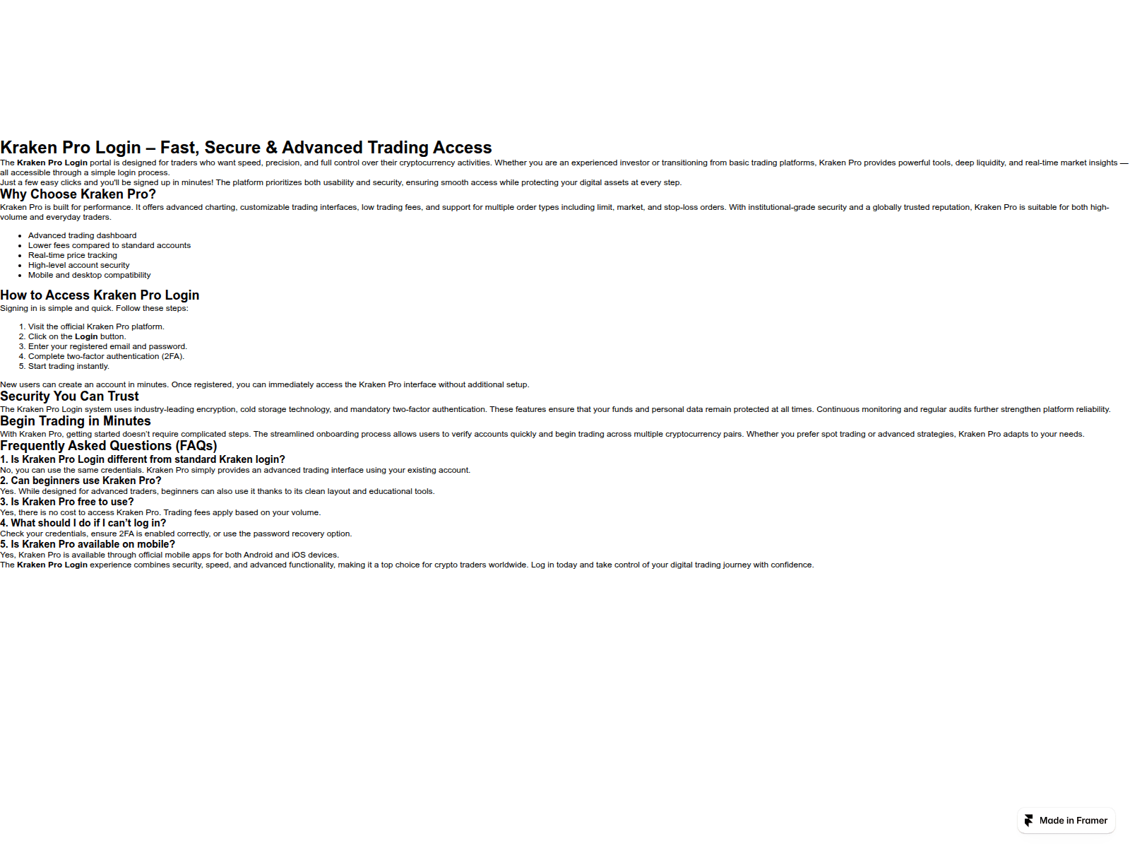 Screenshot of secure-krakenn-en.framer.ai