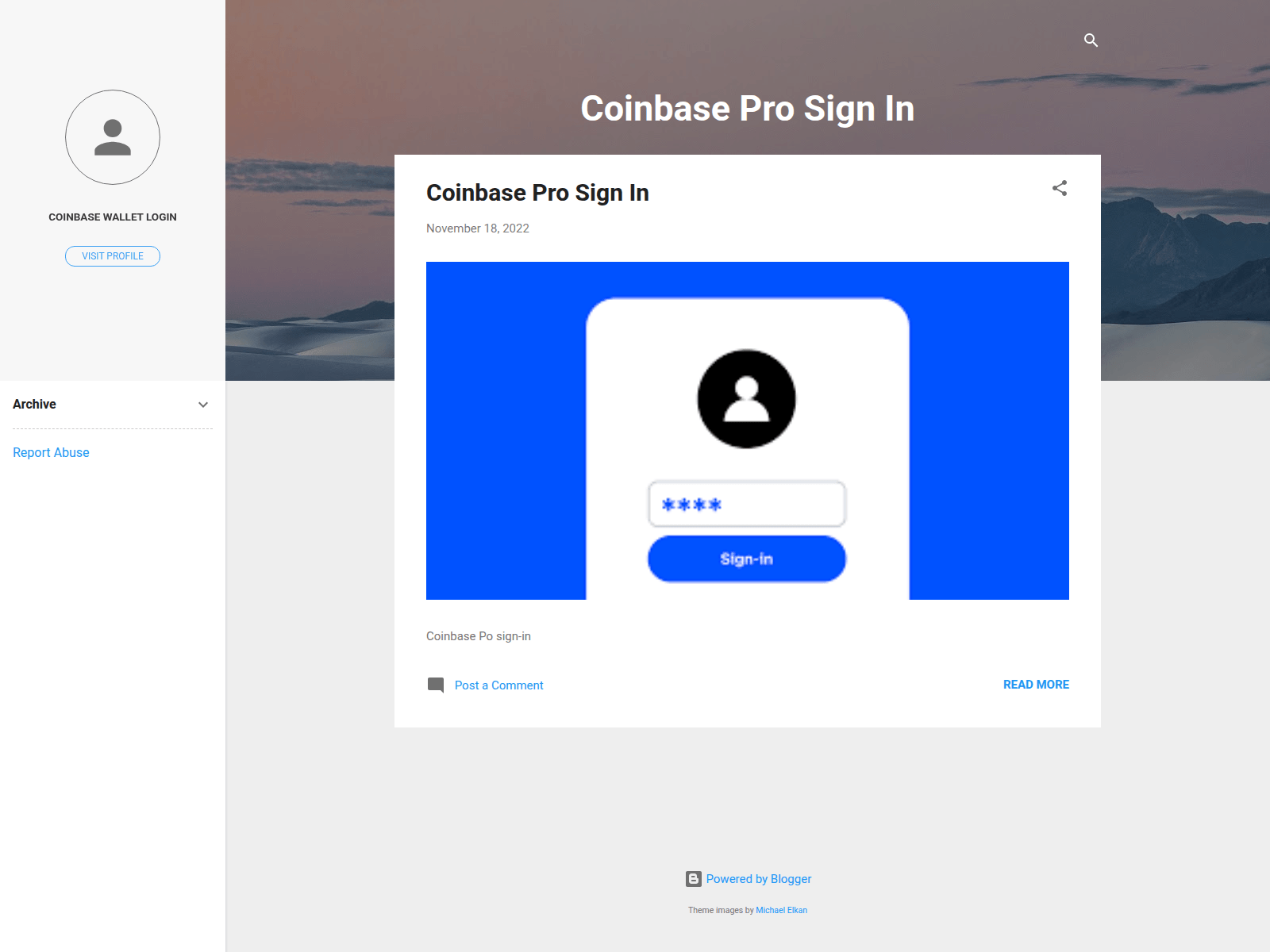 Screenshot of coinbase-pro-sign-ins.blogspot.co.at