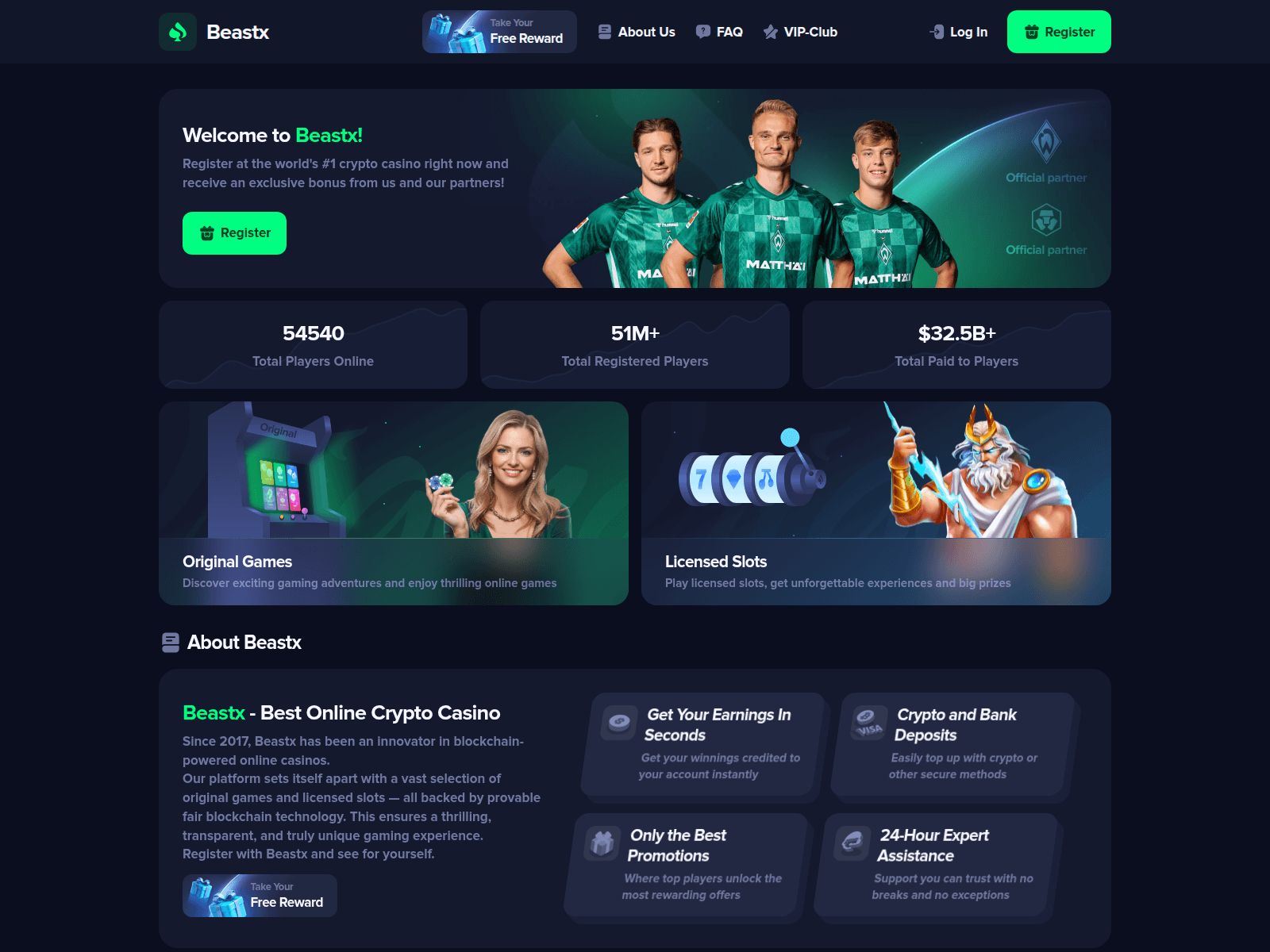 Screenshot of beastx.cc