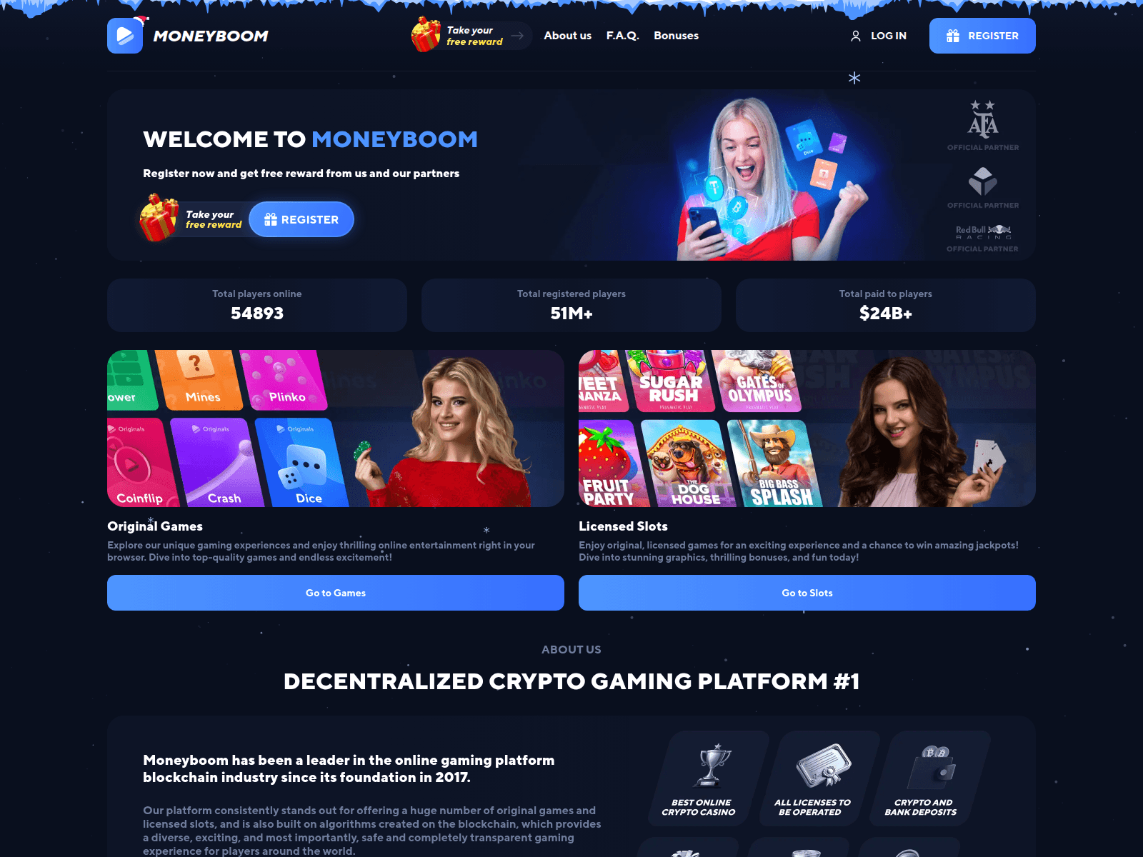 Screenshot of moneyboom.live