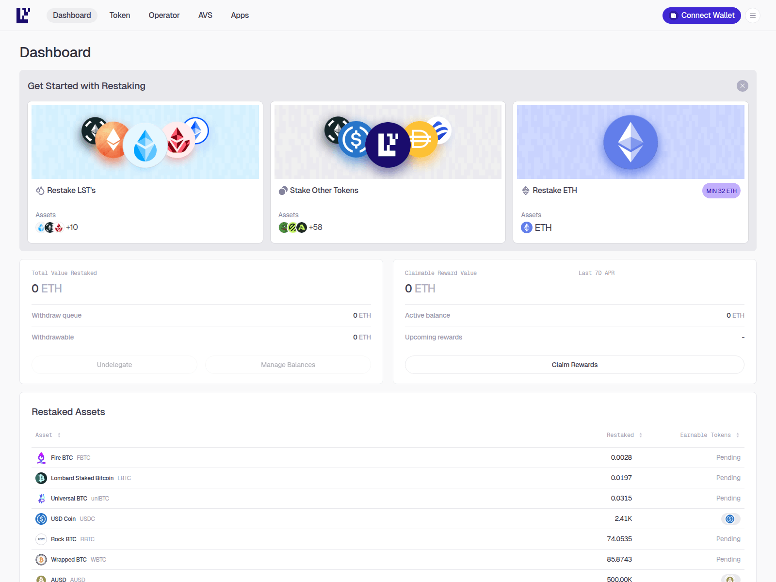 Screenshot of eigcnlayer.xyz