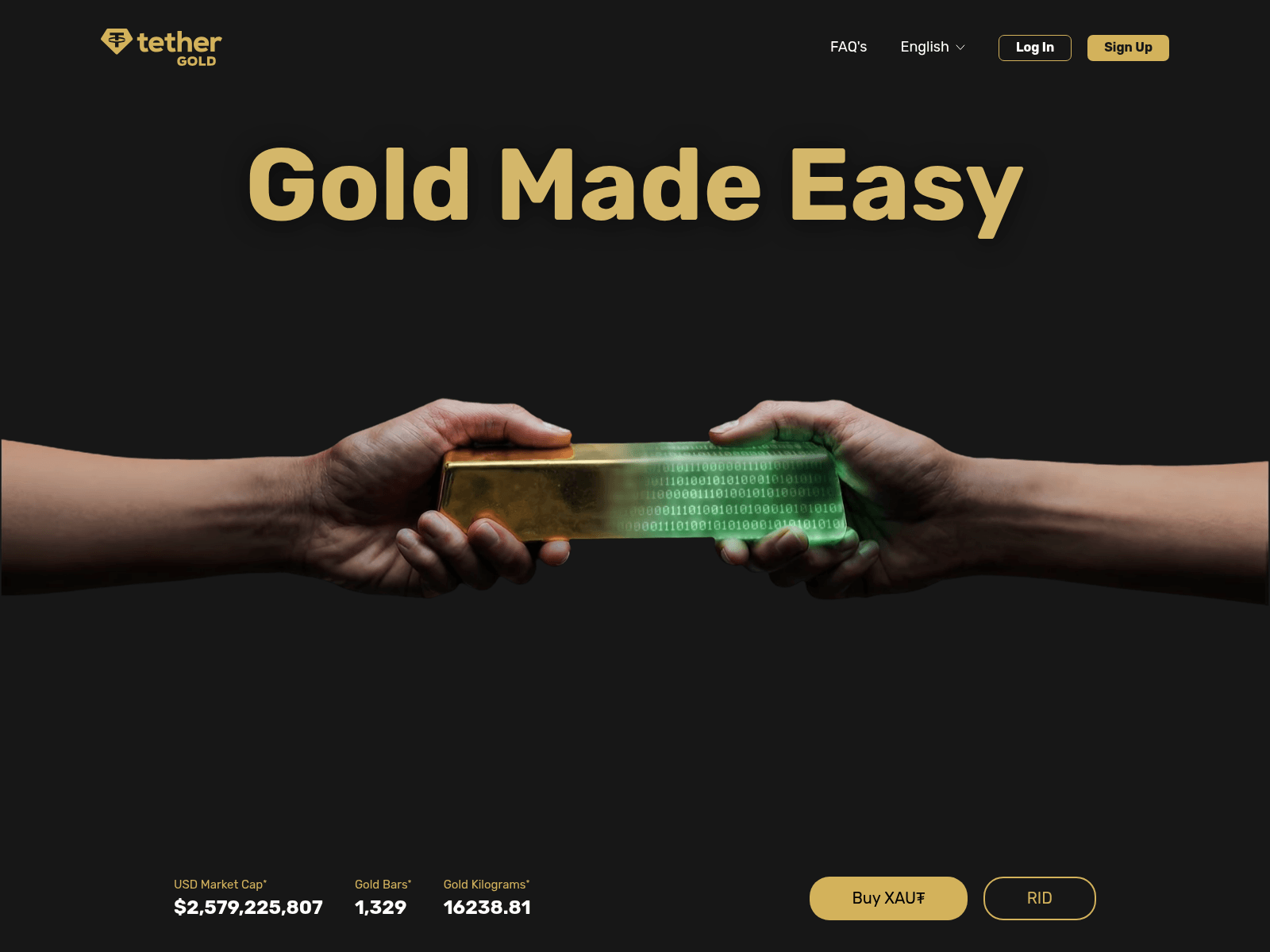 Screenshot of goldtethers.com