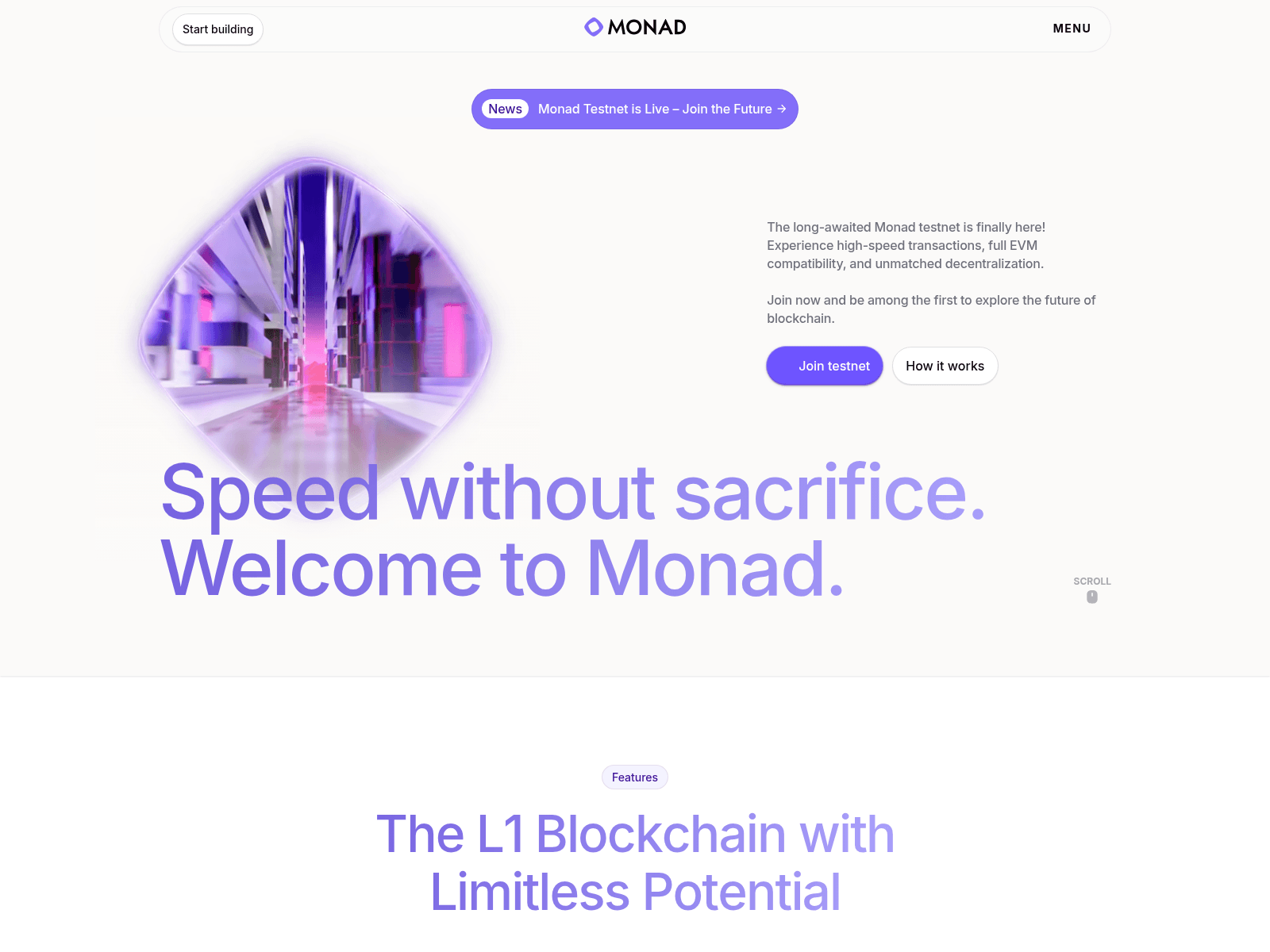 Screenshot of monad.at