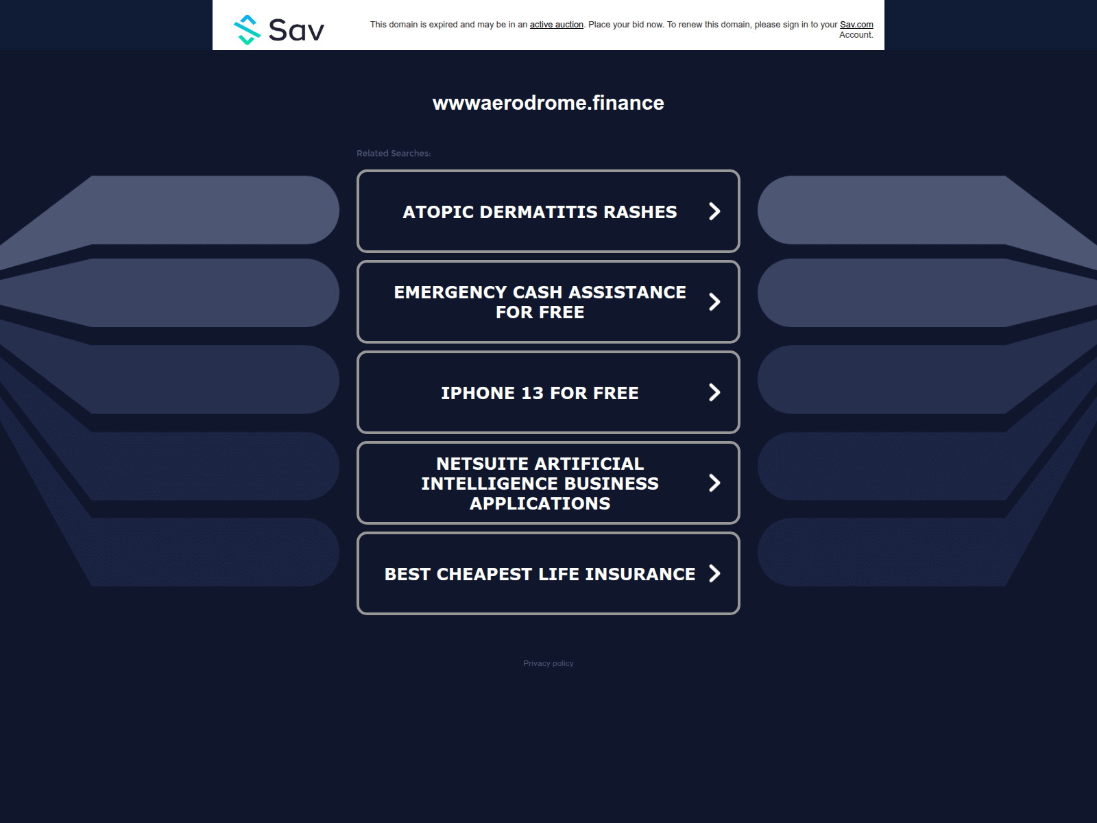 Screenshot of wwwaerodrome.finance