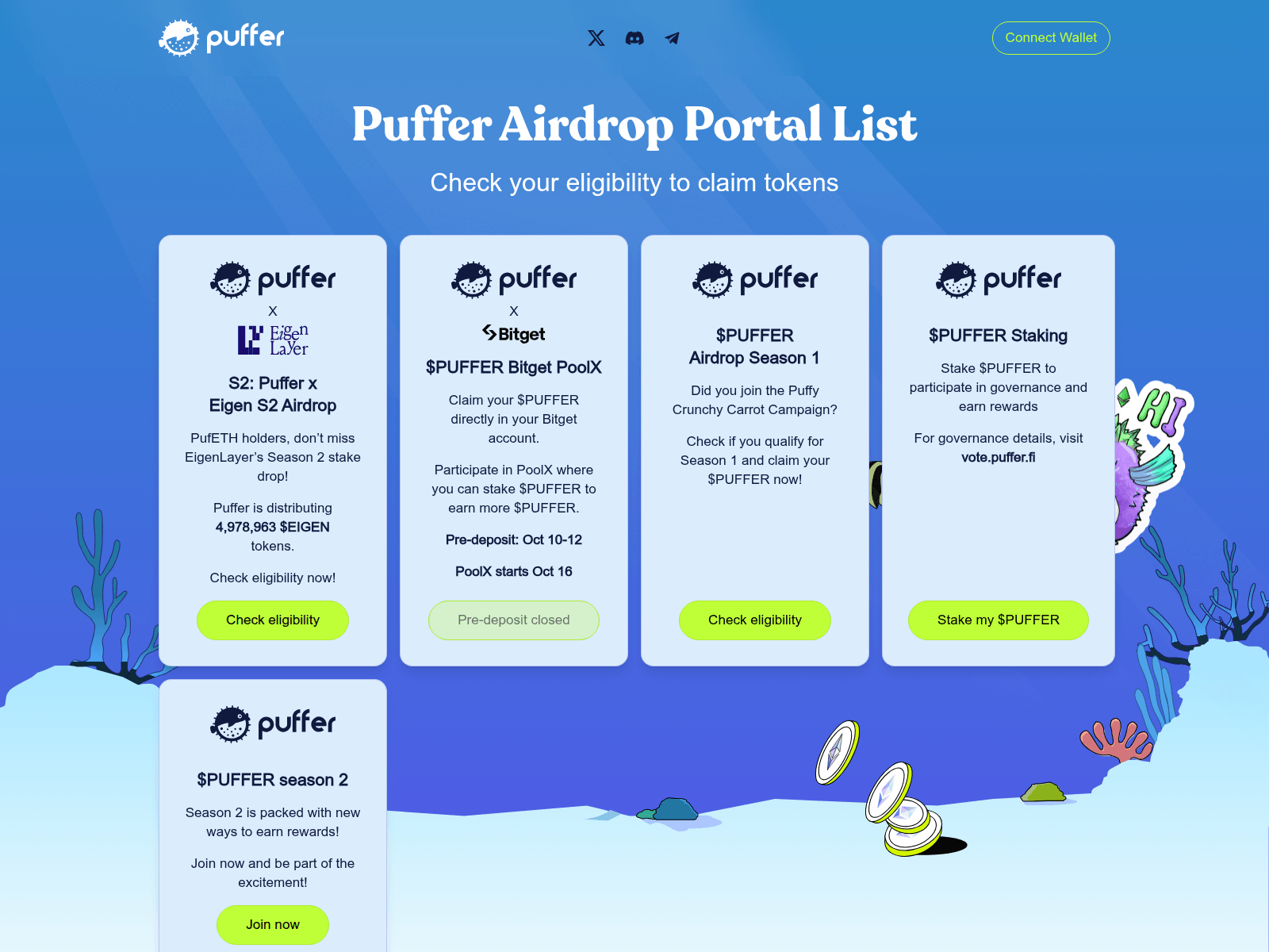 Screenshot of www.puffer.claims