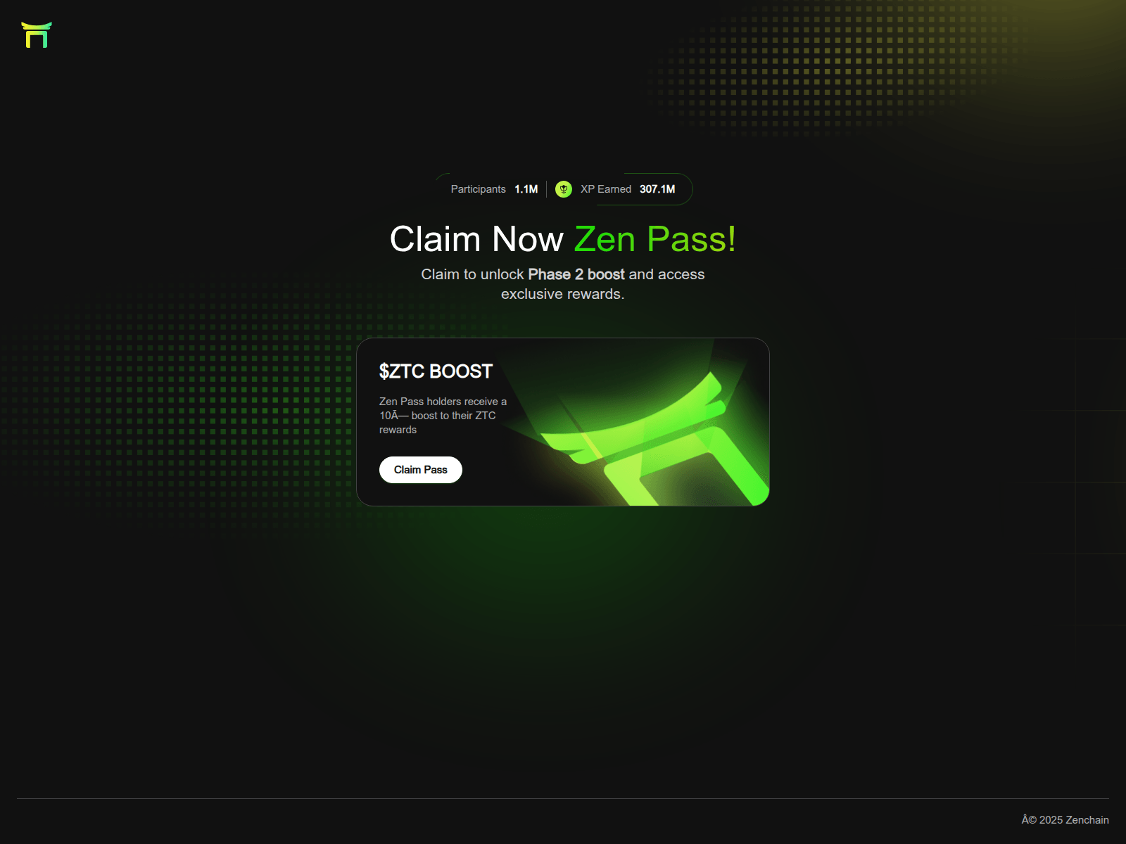 Screenshot of zenchain-zenquest.com