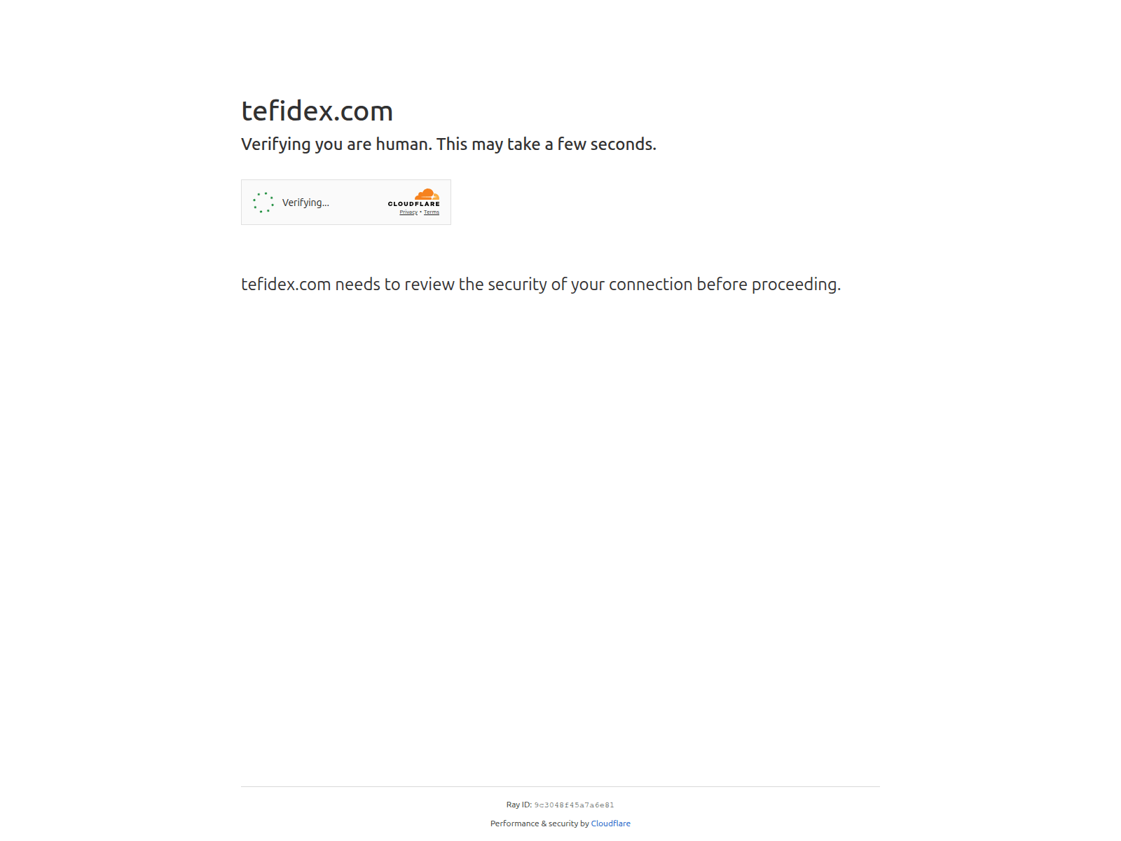 Screenshot of tefidex.com
