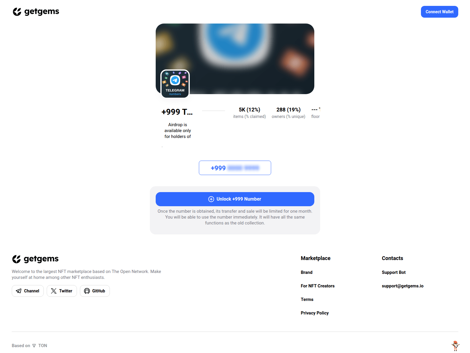 Screenshot of getgemsnumbers.top