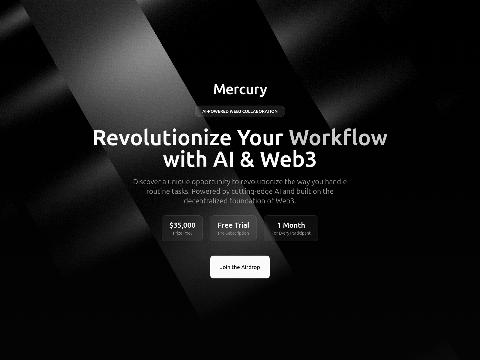 Screenshot of mercury-airdrop.org