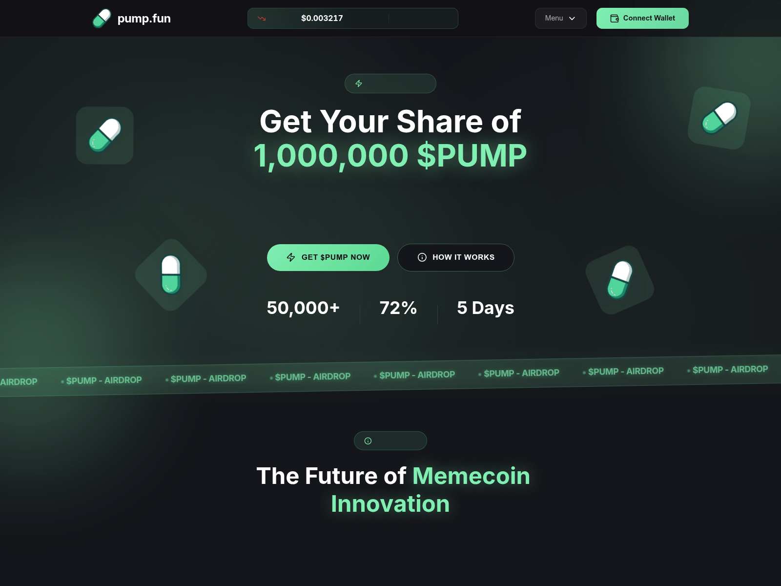 Screenshot of prom-pumpfun.com