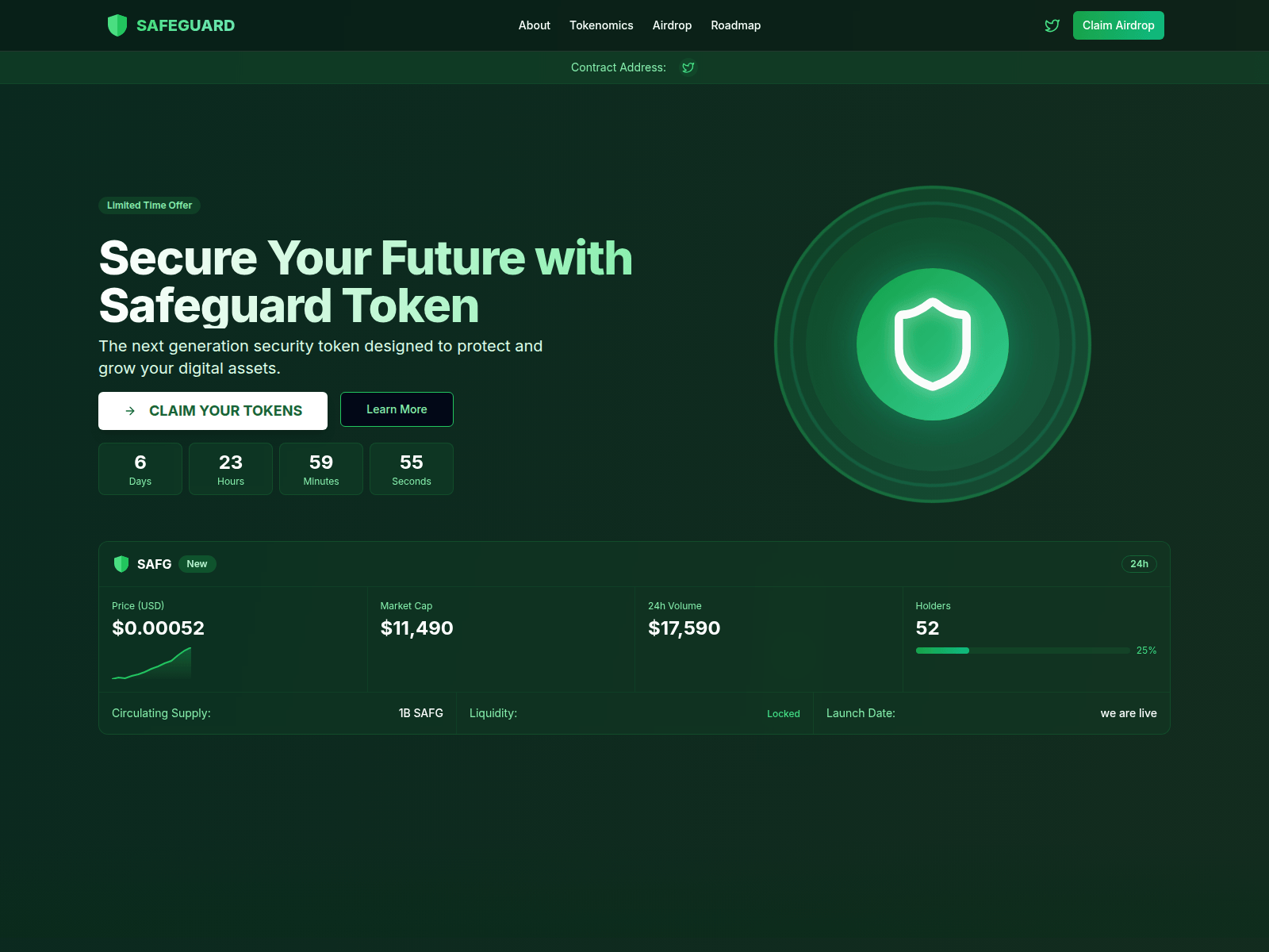 Screenshot of safeguarddrop.com