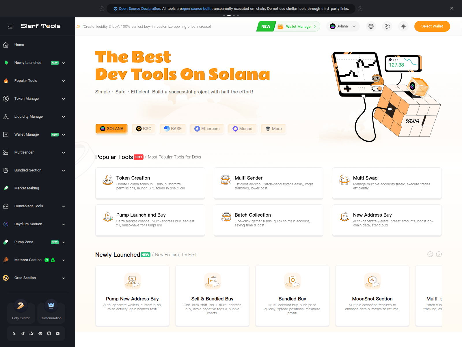 Screenshot of slerf.tools