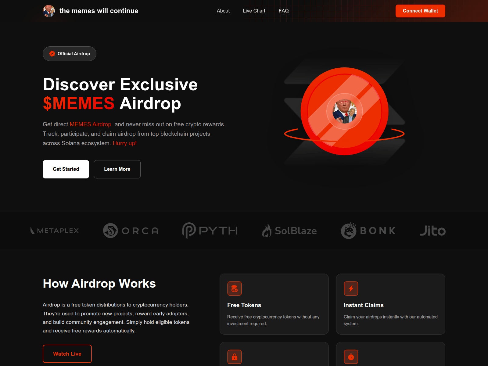 Screenshot of memesdrop.lol