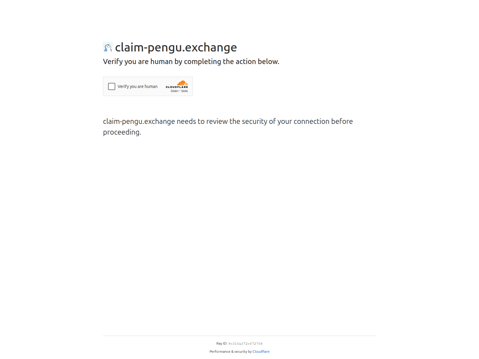 Screenshot of claim-pengu.exchange