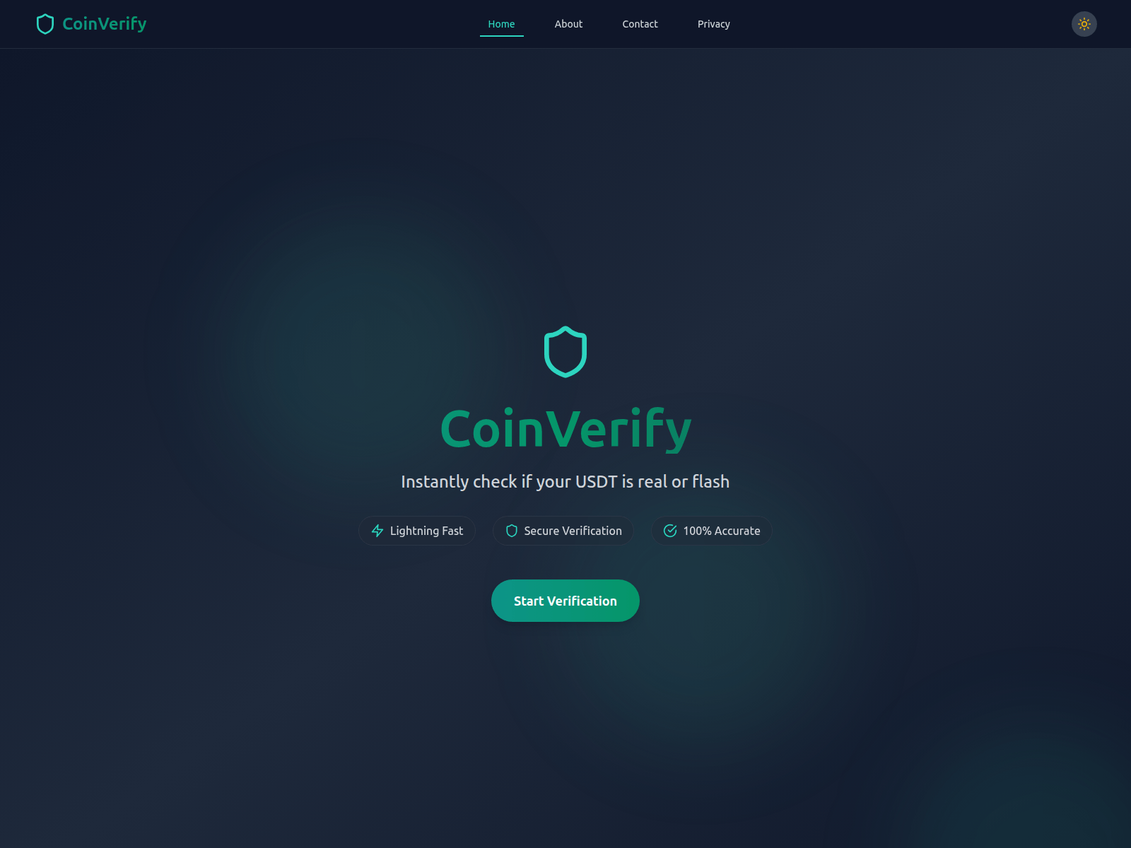 Screenshot of coinverify.org