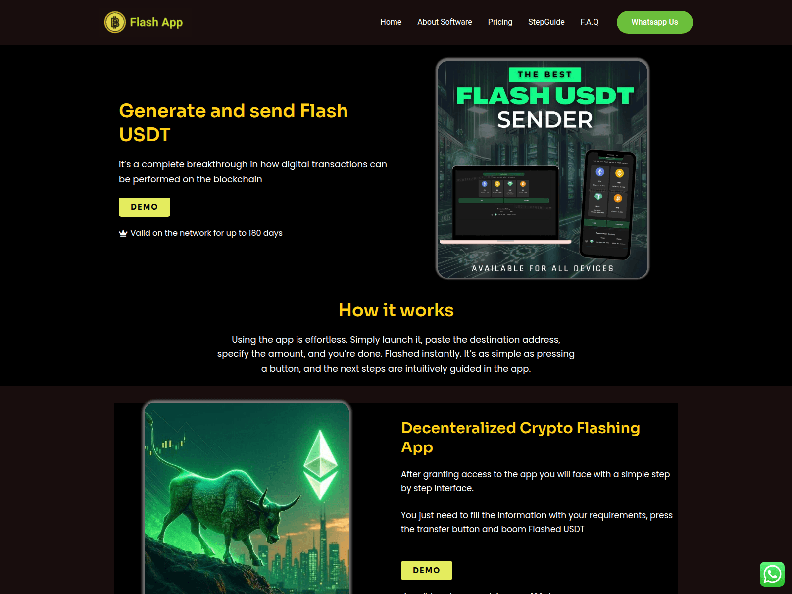 Screenshot of flash.buyaccounts.store